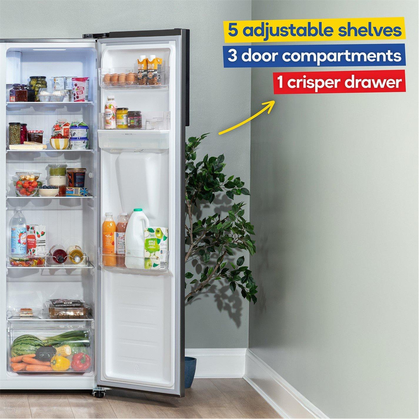 Stainless Steel - Russell Hobbs - RH90AFF201SS-WD Fridge Freezer Water Dispenser - 6