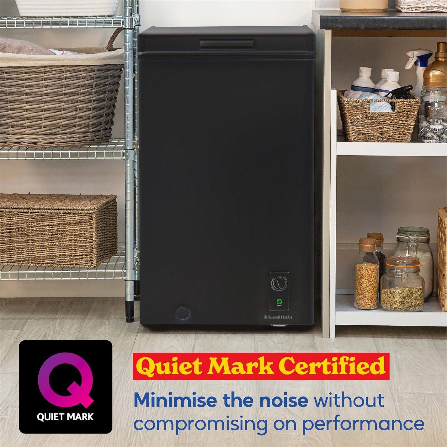 Black - Russell Hobbs - RH99CF0E1B 99L Compact Chest Freezer in Black - 4