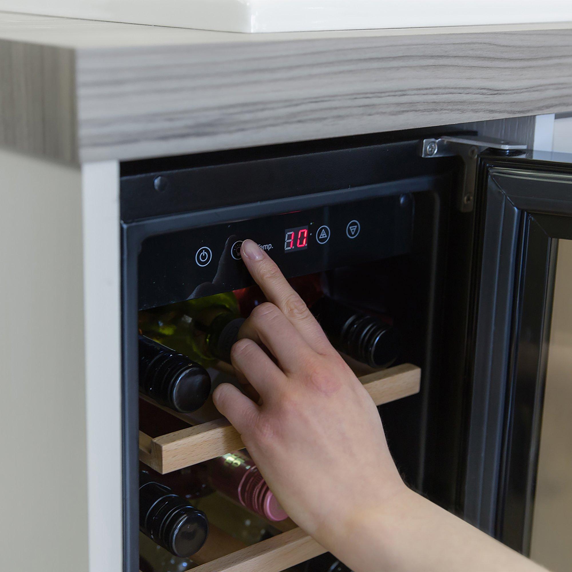 Black - Russell Hobbs - RHBI18WC1 18 Bottle Wine Cooler - 5