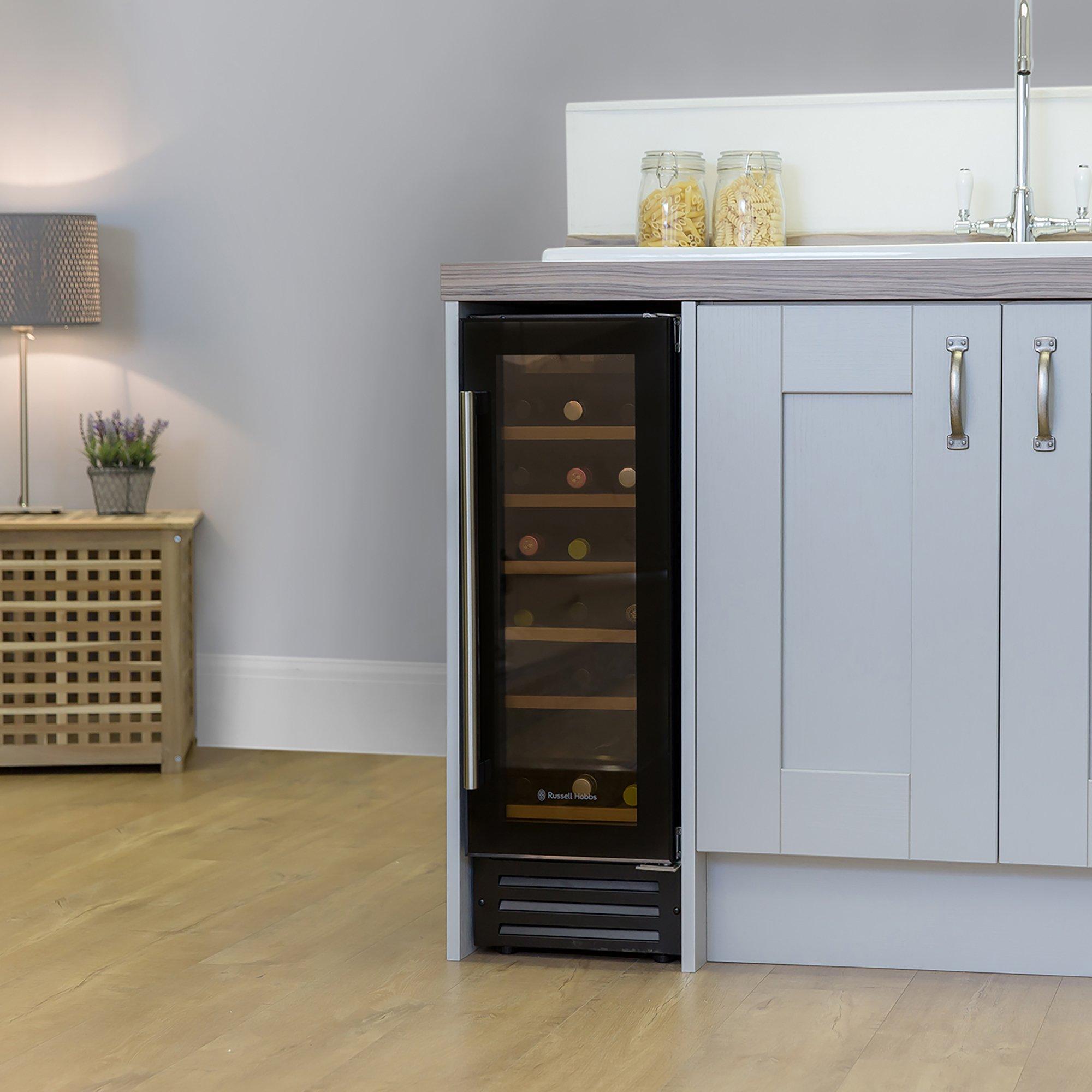Black - Russell Hobbs - RHBI18WC1 18 Bottle Wine Cooler - 6
