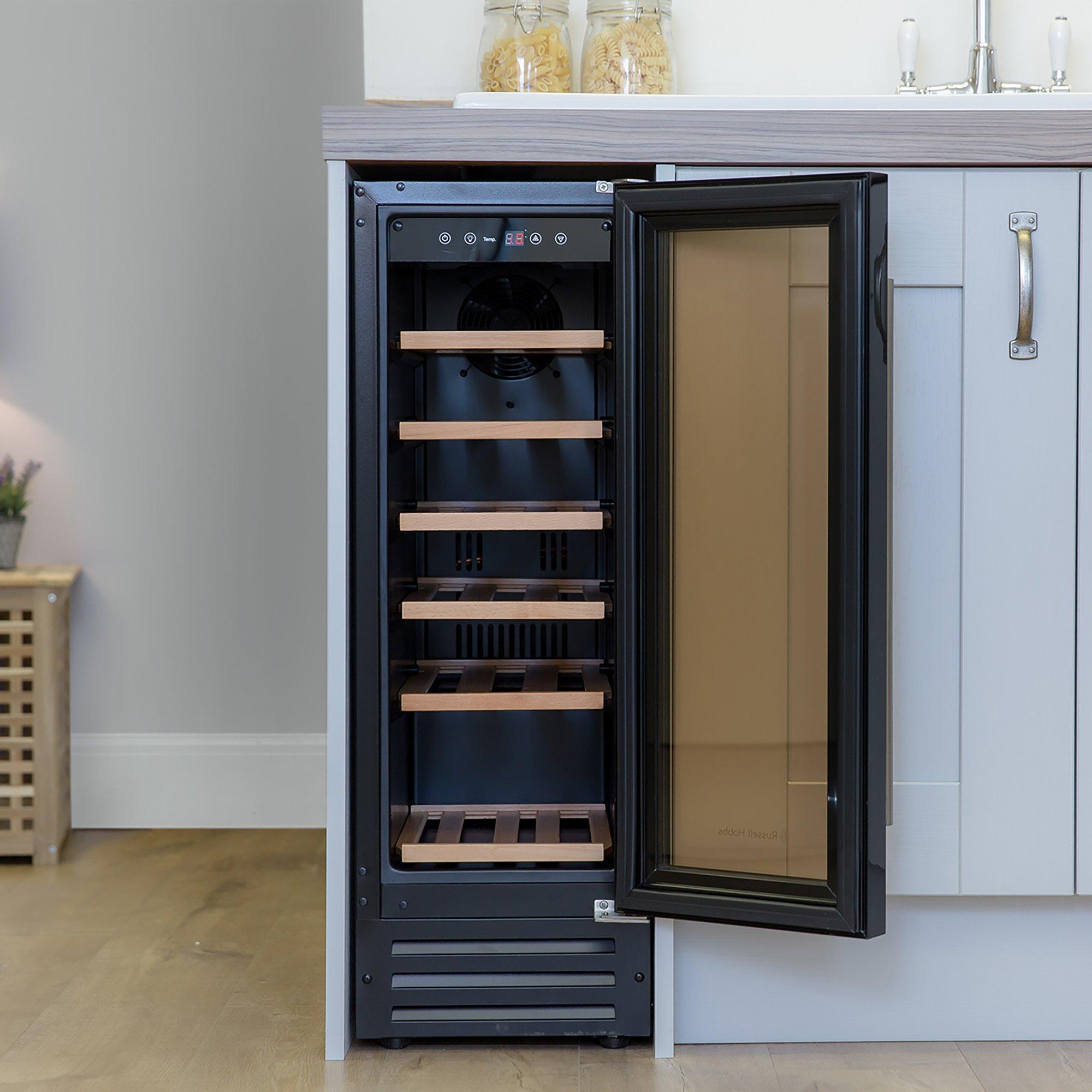 Black - Russell Hobbs - RHBI18WC1 18 Bottle Wine Cooler - 7