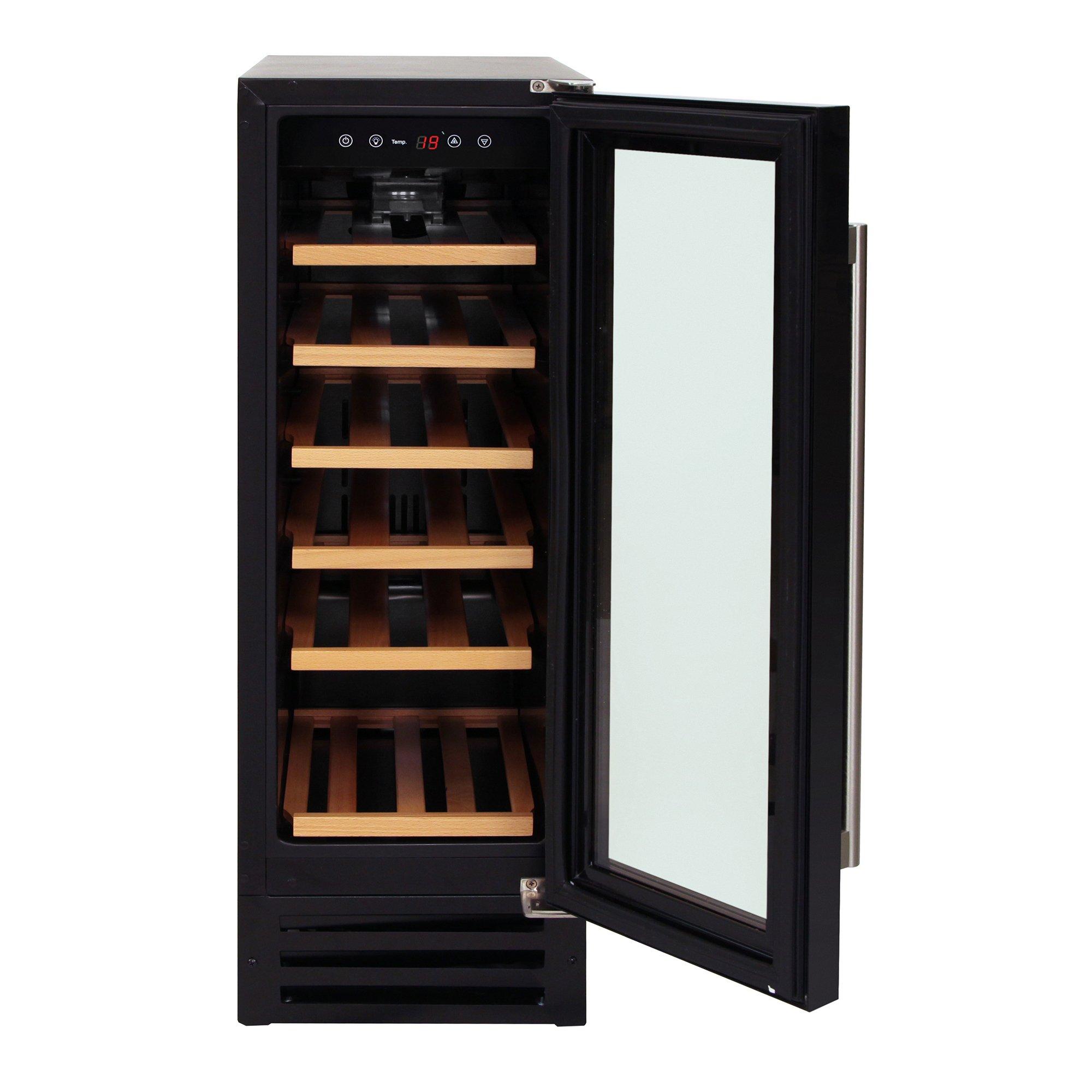 Black - Russell Hobbs - RHBI18WC1 18 Bottle Wine Cooler - 8