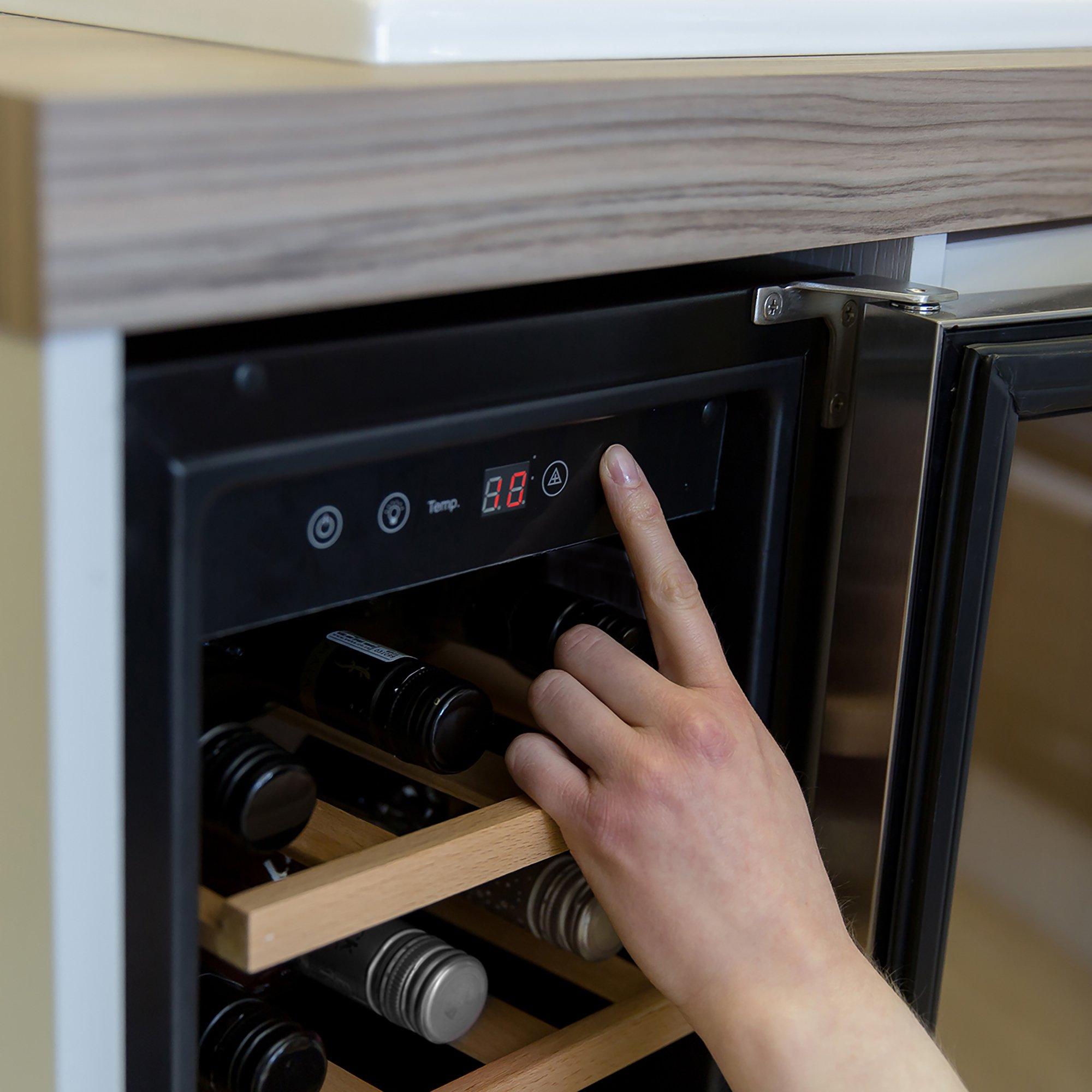 Stainless Steel - Russell Hobbs - RHBI18WC1SS 18 Bottle Wine Cooler - 5