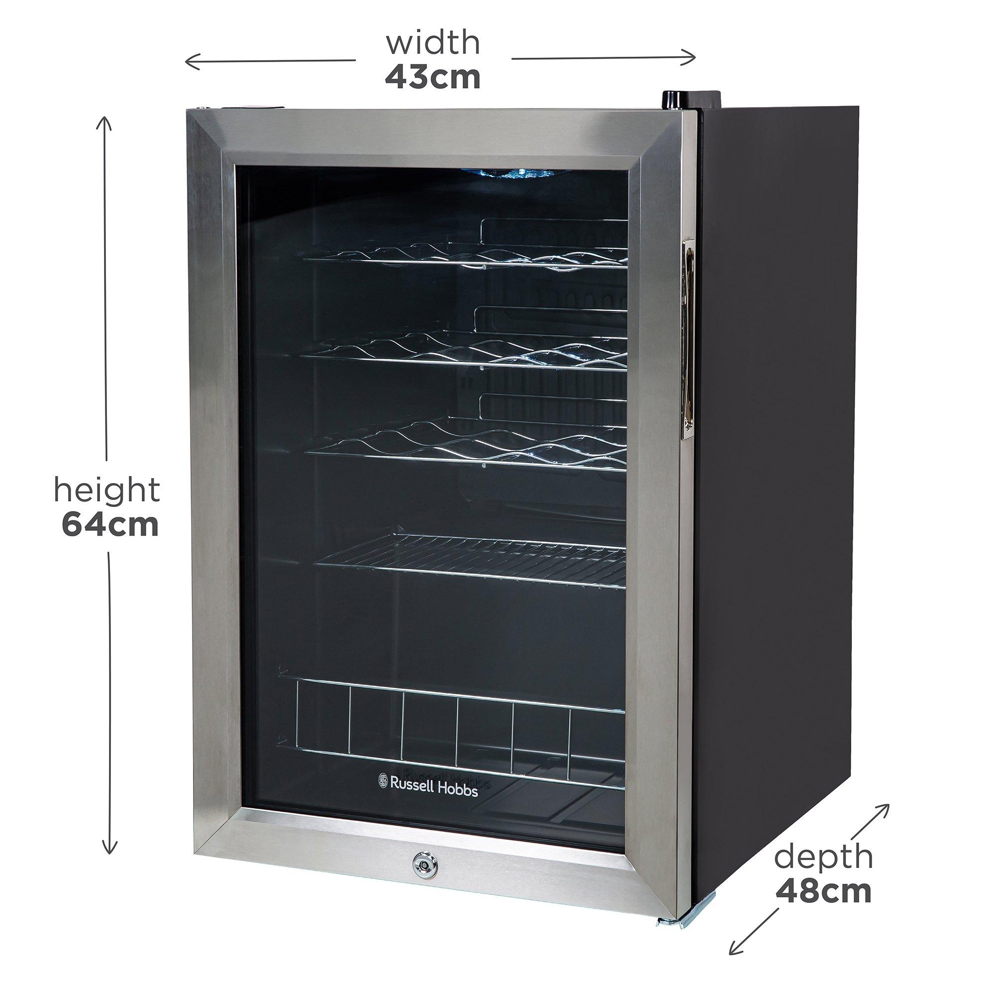 Stainless Steel - Russell Hobbs - RHGWC4SS-LCK 20 Bottle Lockable Wine Cooler - 2