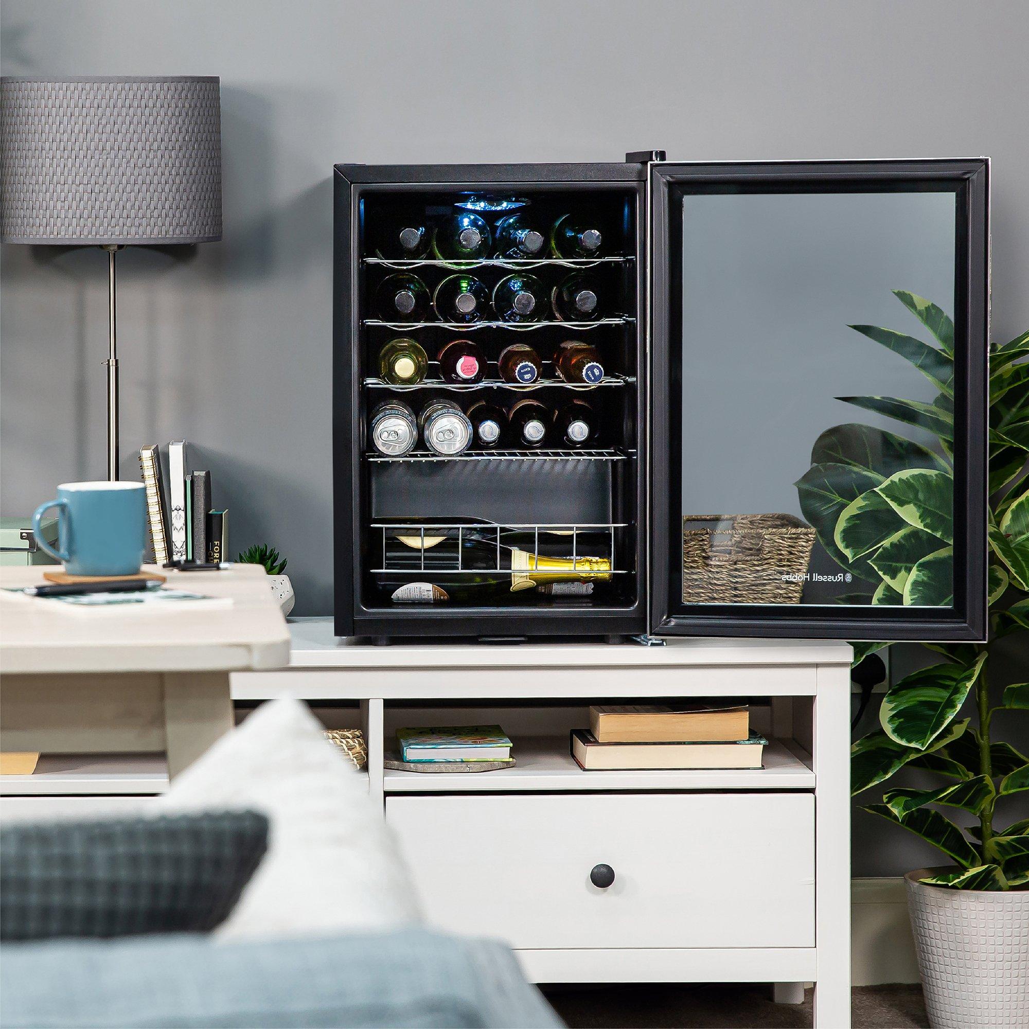 Stainless Steel - Russell Hobbs - RHGWC4SS-LCK 20 Bottle Lockable Wine Cooler - 5