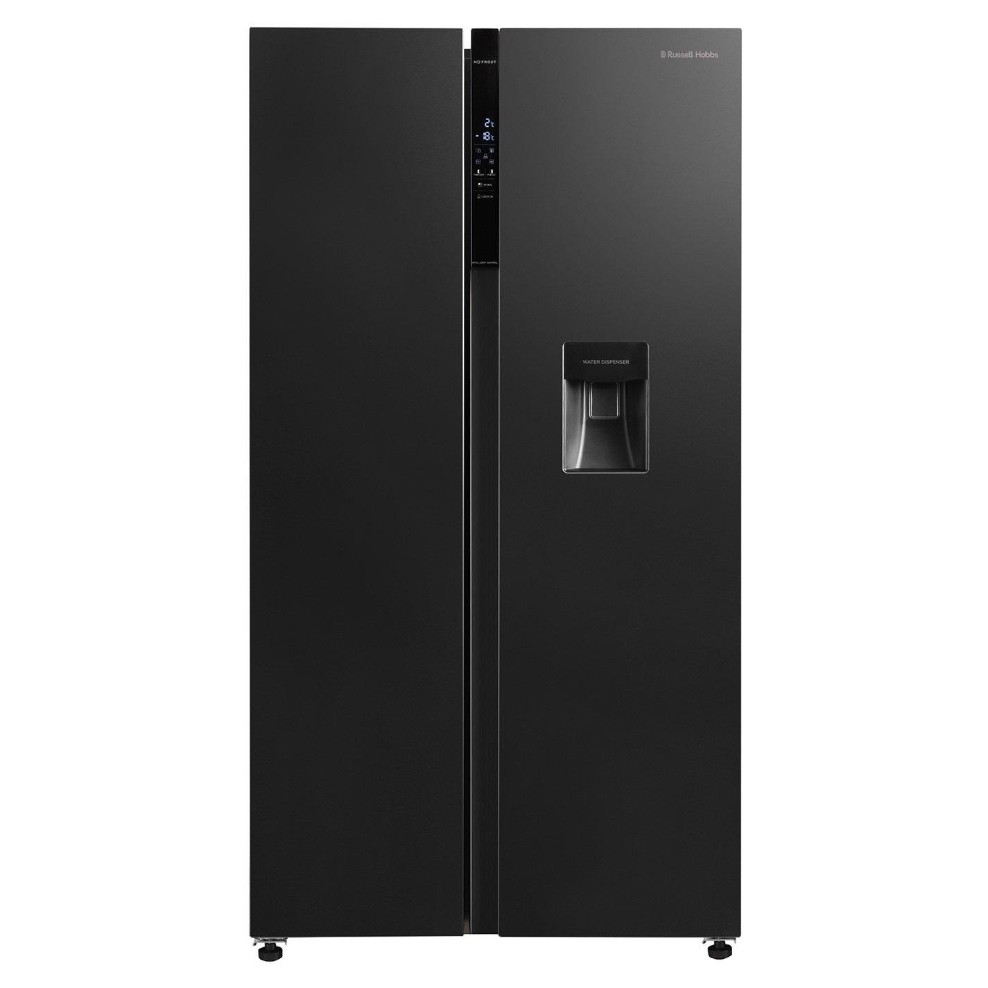 Black Steel - Russell Hobbs - RH90AFF201DI-WD American Fridge Freezer - 1