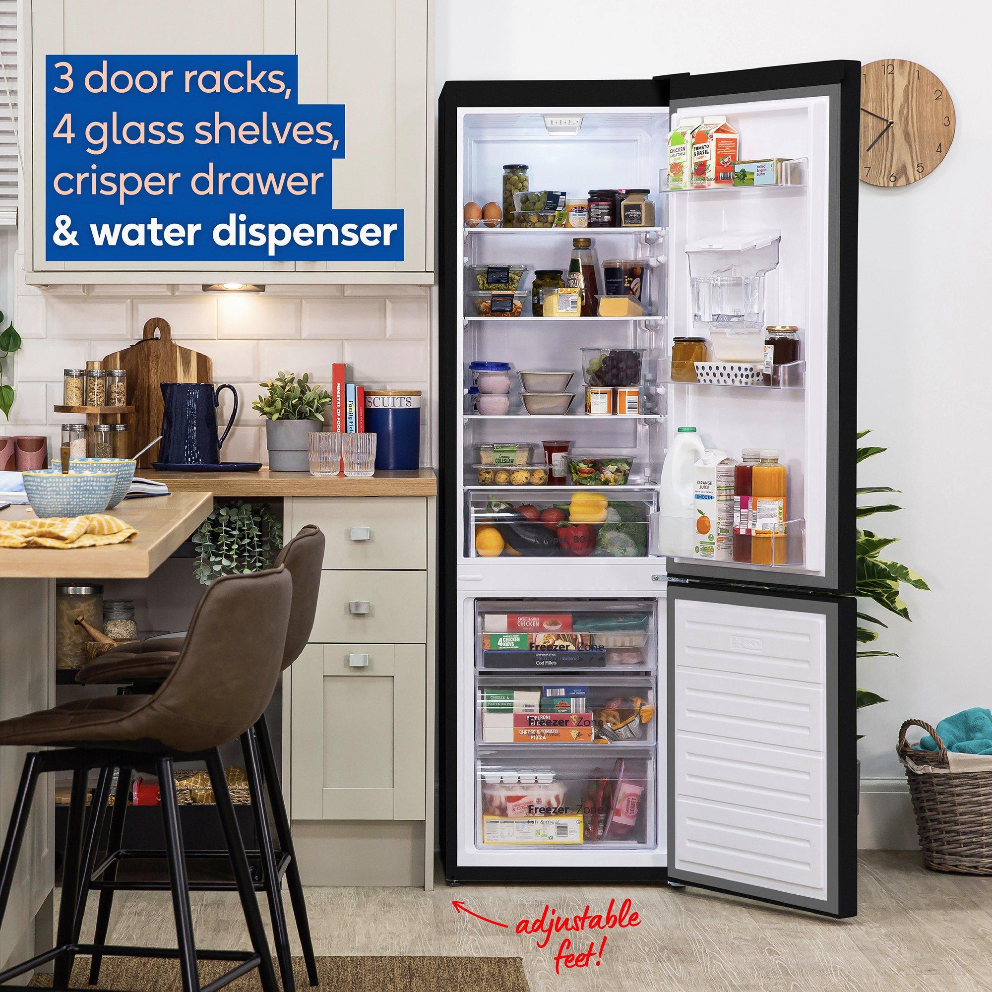 Black - Russell Hobbs - RH180FFFF551E1BWD F/Freezer with Water Dispenser - 4