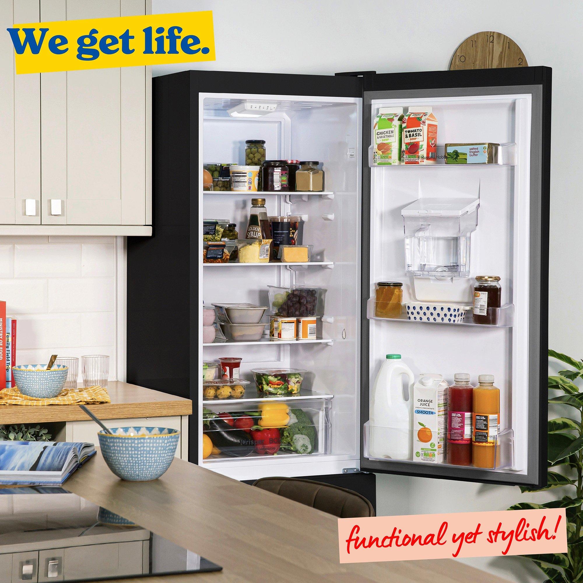 Black - Russell Hobbs - RH180FFFF551E1BWD F/Freezer with Water Dispenser - 7