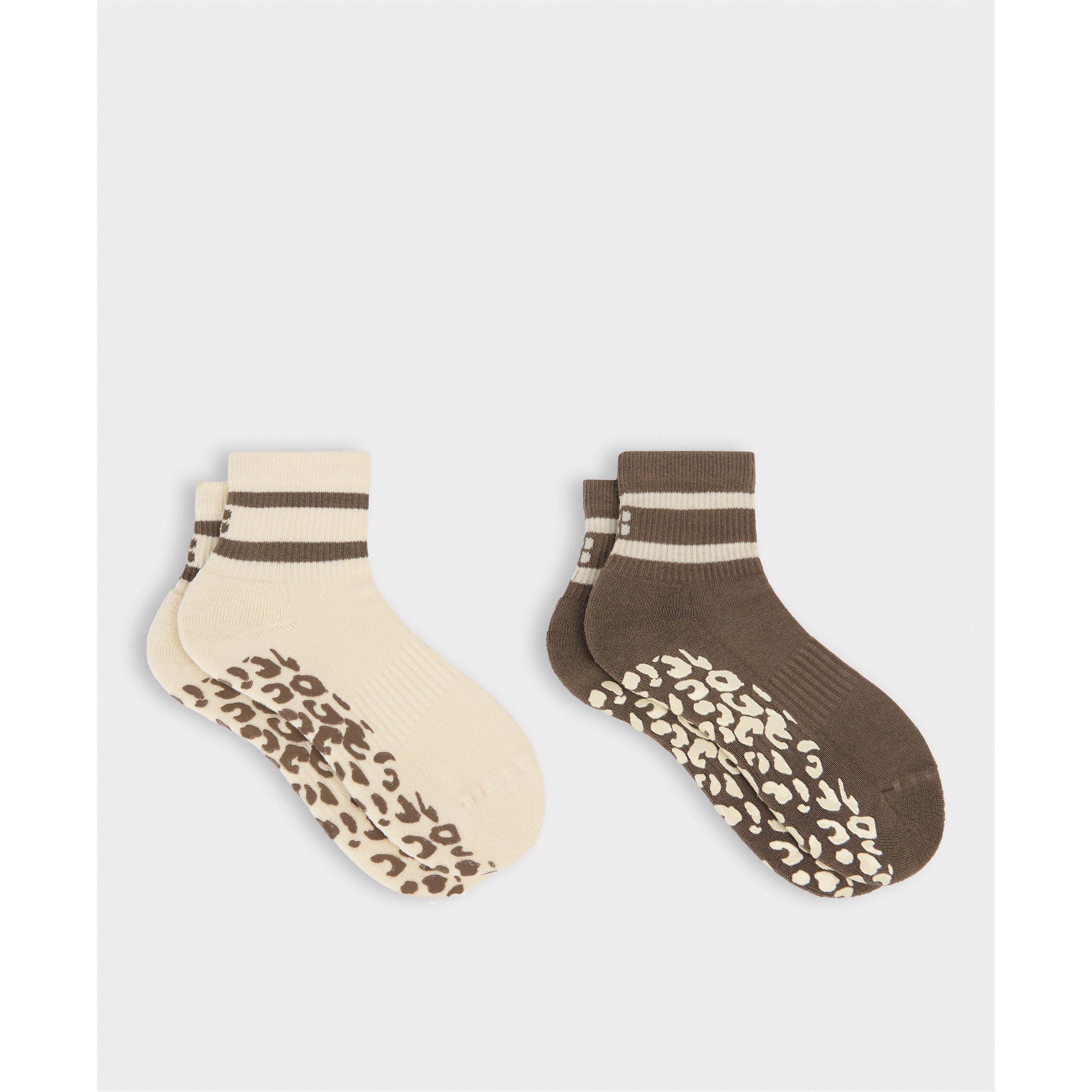 Sweaty Betty Women's Grip Socks - Khaki Pebble - UK 2-5