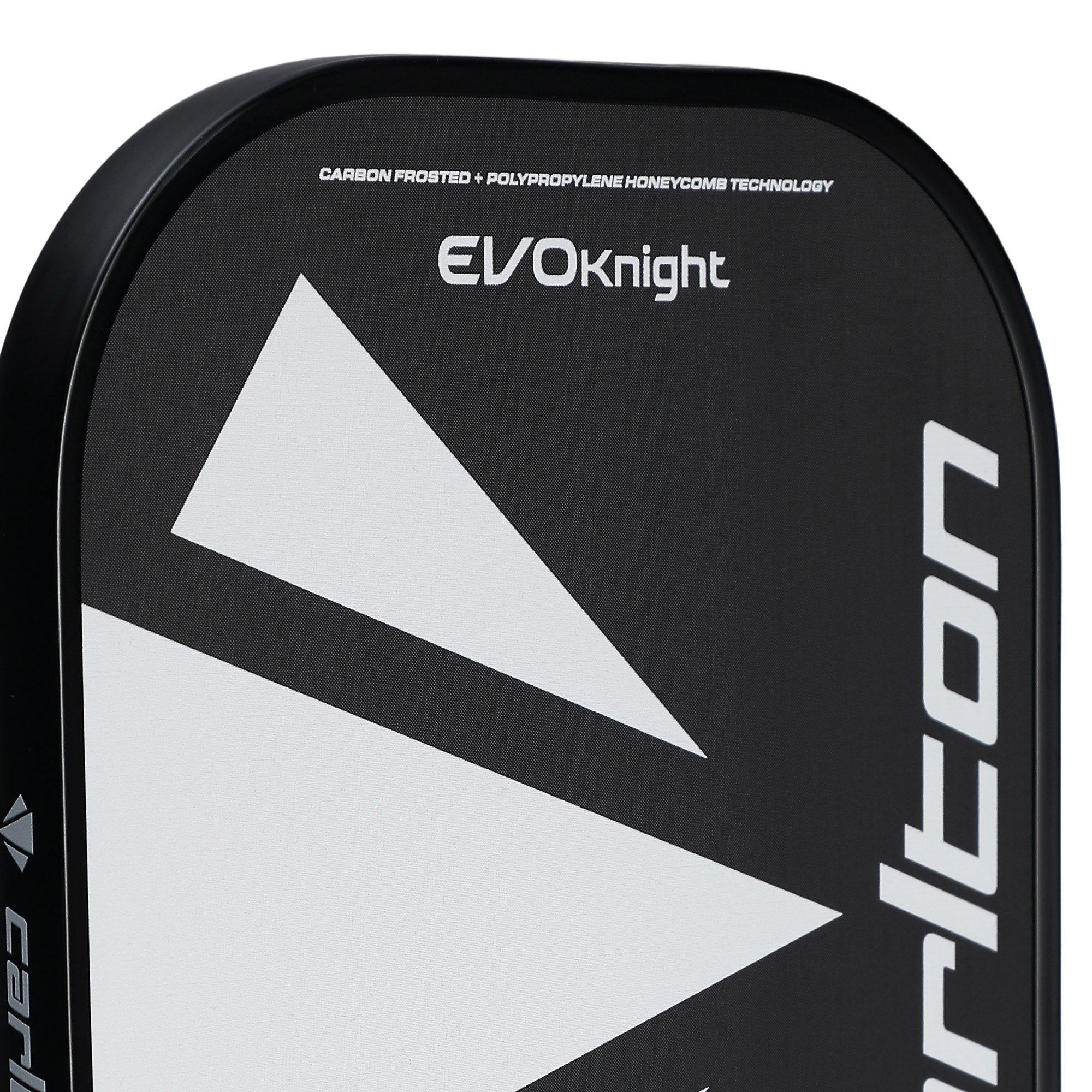 Black/White - Carlton - Evo Knight Pickleball Racket - 4