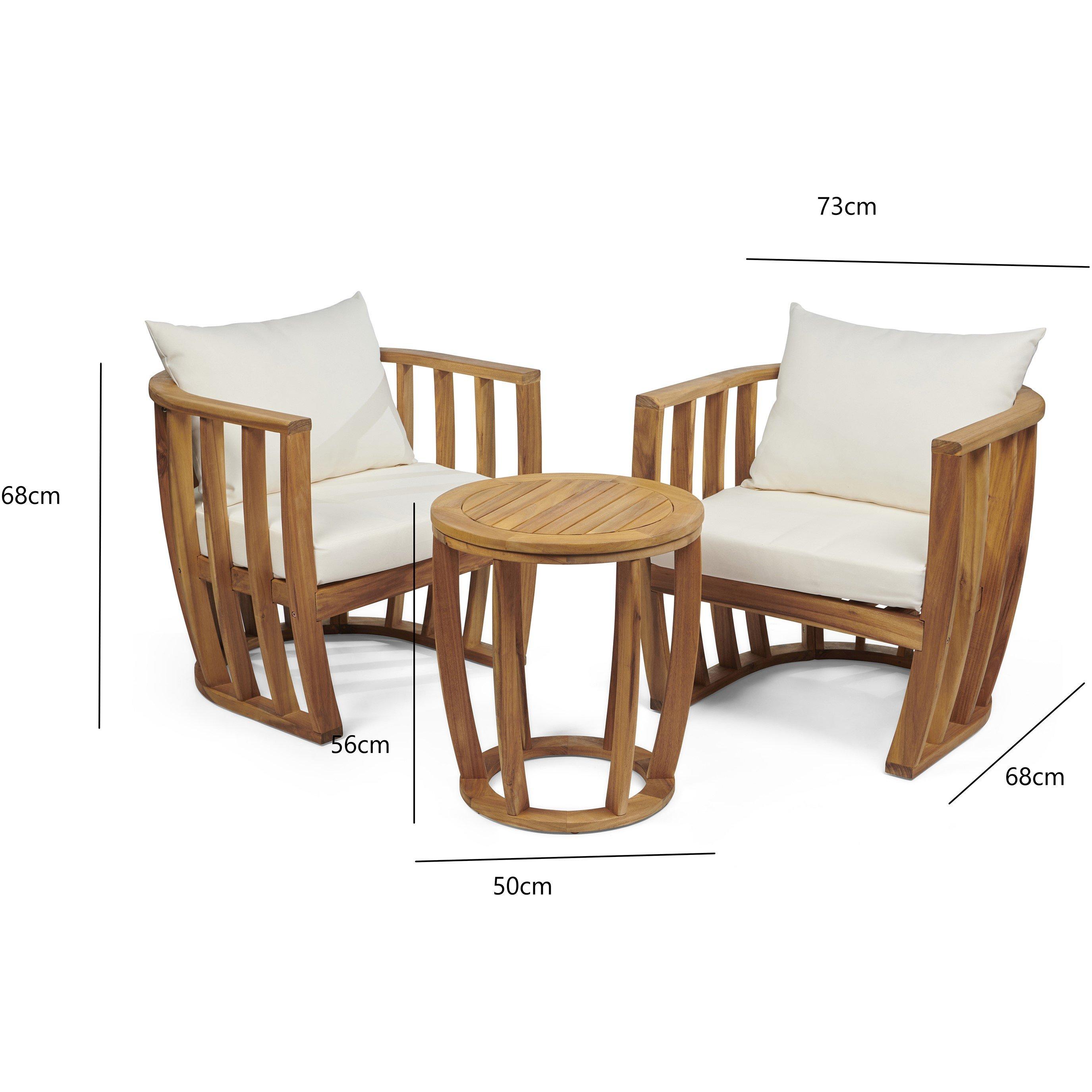 Natural - Greenhurst - Greenhurst Abberley Conversation Set - 2