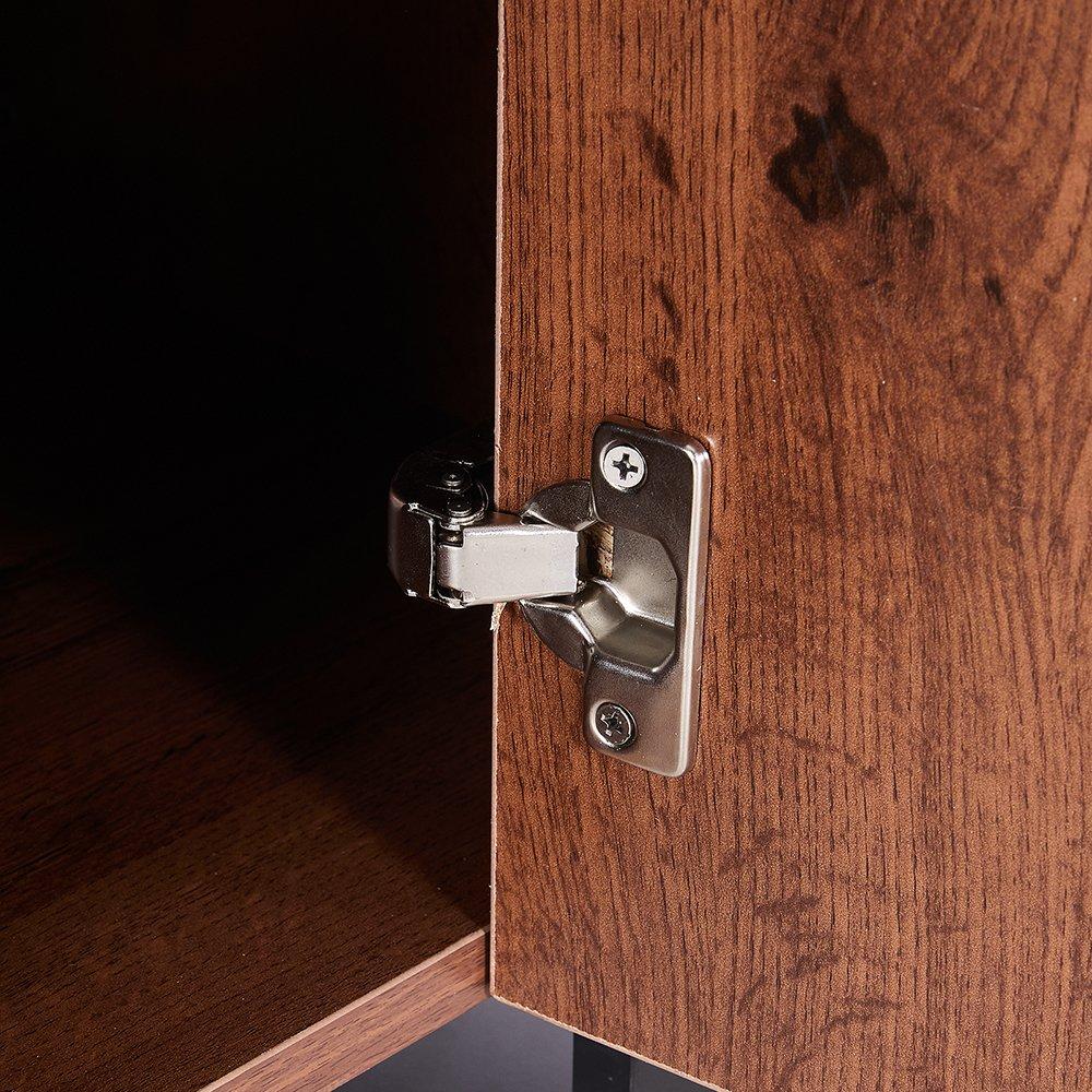 Blackdark Walnu - Kabinet UK - Electric Fireplace TV Stand with Remote Control - 9