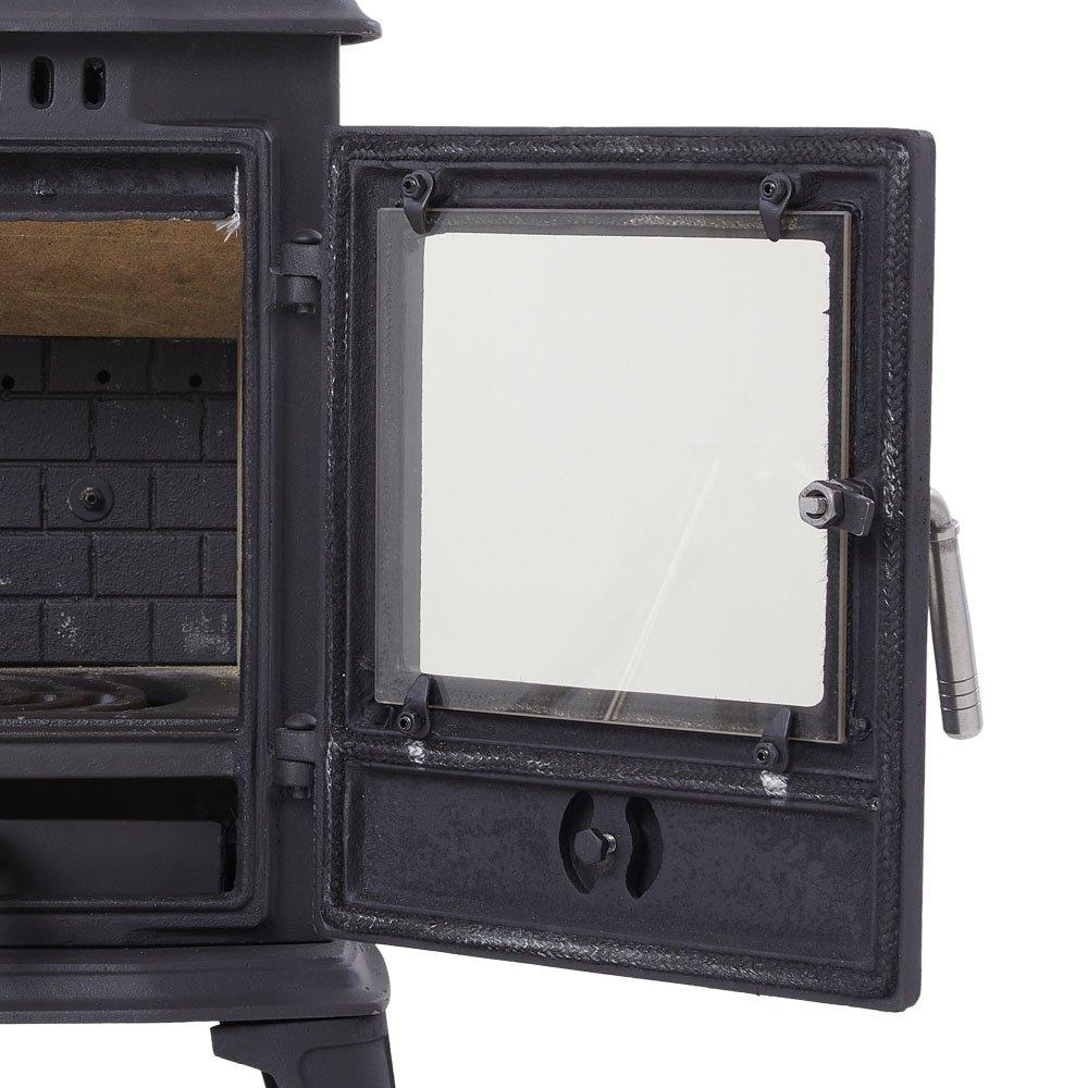 Black - Kabinet UK - High Efficiency Wood Burning Stove Fireplace - 11