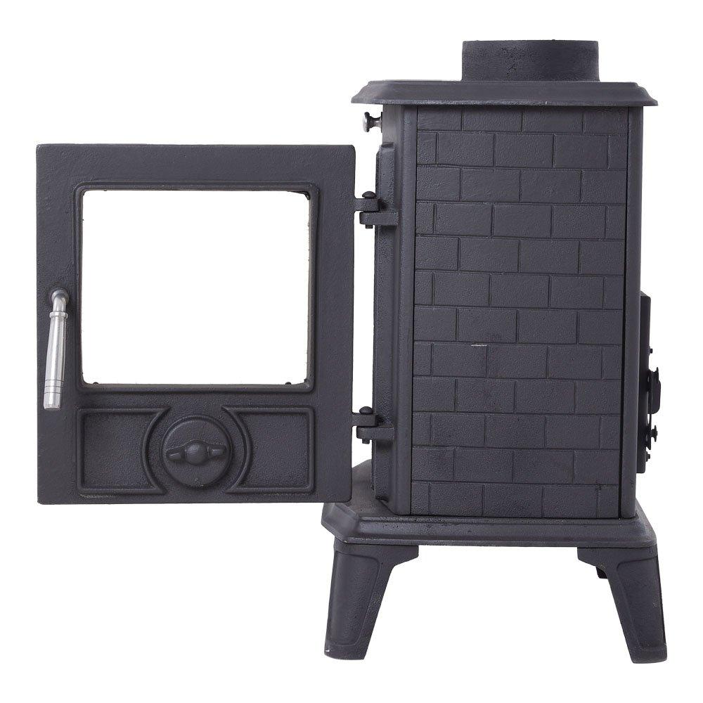 Black - Kabinet UK - High Efficiency Wood Burning Stove Fireplace - 5