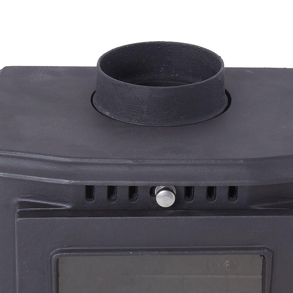 Black - Kabinet UK - High Efficiency Wood Burning Stove Fireplace - 10