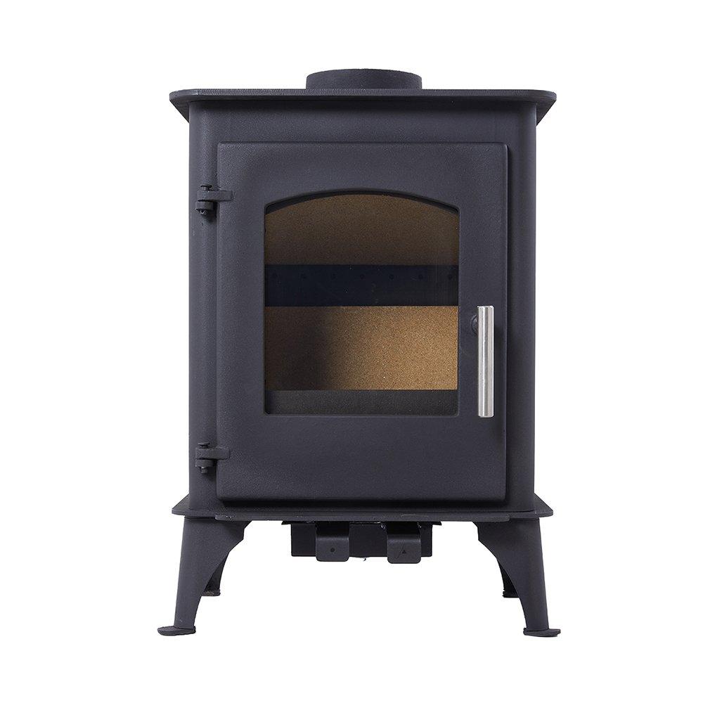 Black - Kabinet UK - High Efficiency Wood Burning Stove Fireplace - 3
