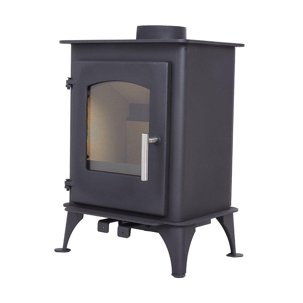 Black - Kabinet UK - High Efficiency Wood Burning Stove Fireplace - 5
