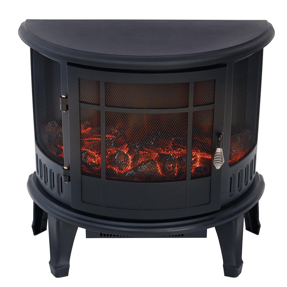 Black - Kabinet UK - Electric Indoor Freestanding Fireplace Stove - 1