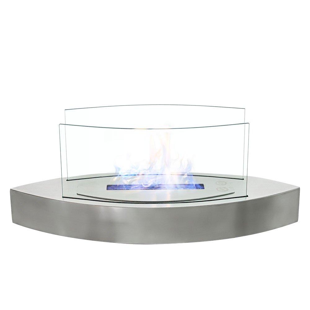 Chrome - Kabinet UK - Stainless Steel Tabletop Ethanol Fireplace - 2