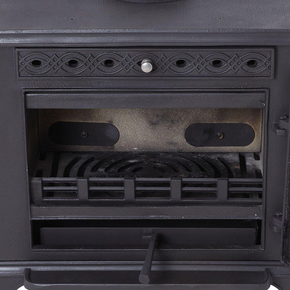 Black - Kabinet UK - High Efficiency Wood Burning Stove Fireplace - 11