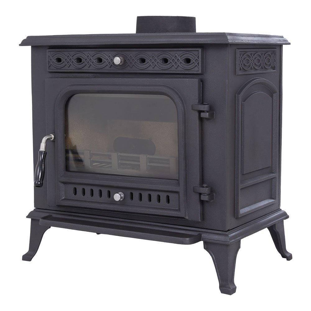Black - Kabinet UK - High Efficiency Wood Burning Stove Fireplace - 4