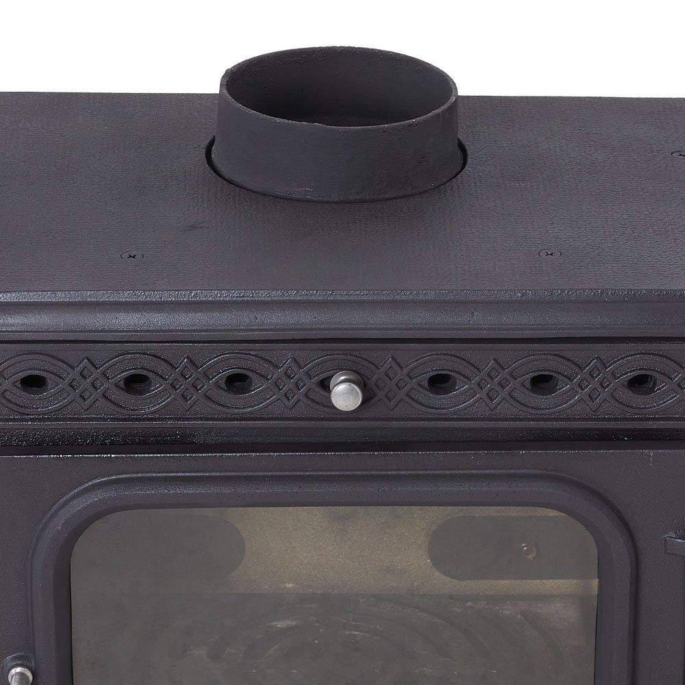 Black - Kabinet UK - High Efficiency Wood Burning Stove Fireplace - 10