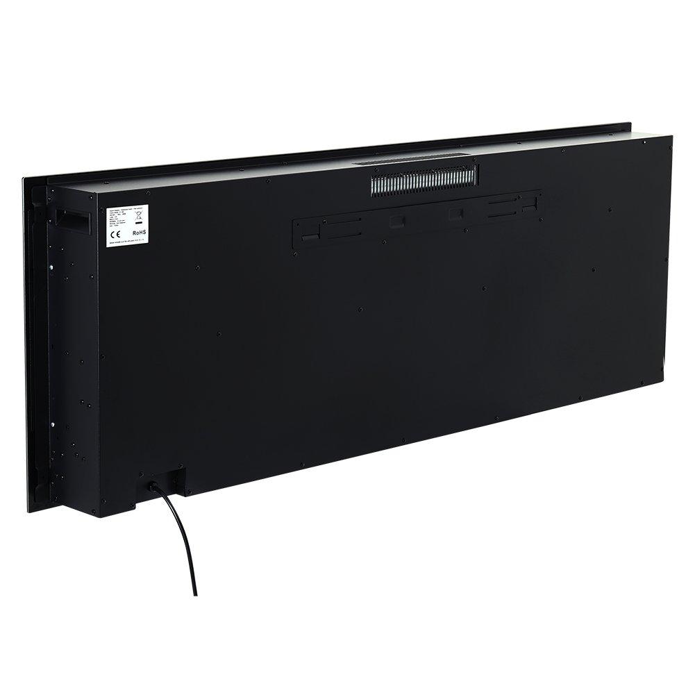 Black - Kabinet UK - Linear Electric Fireplace Recessed in Black - 5