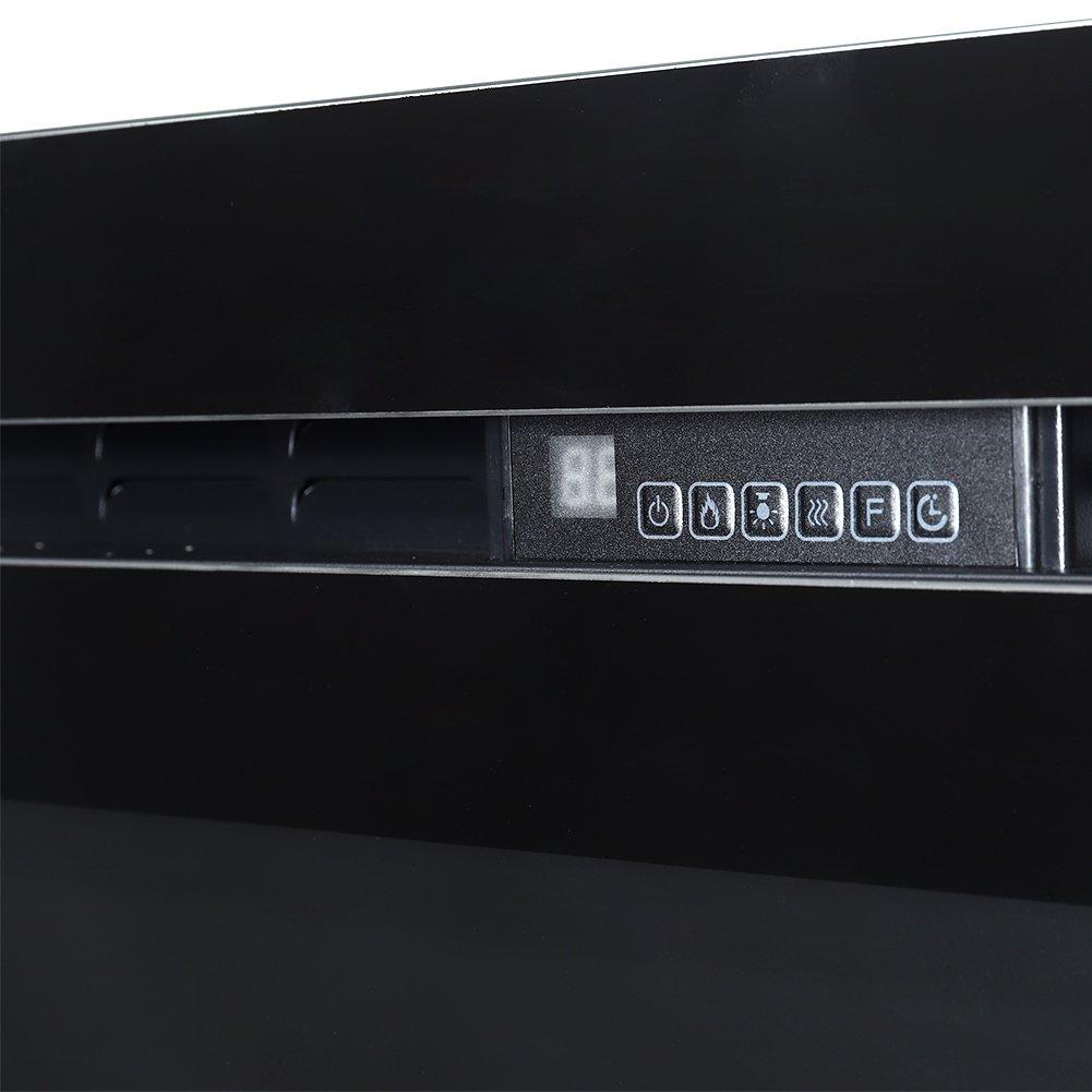 Black - Kabinet UK - Linear Electric Fireplace Recessed in Black - 8
