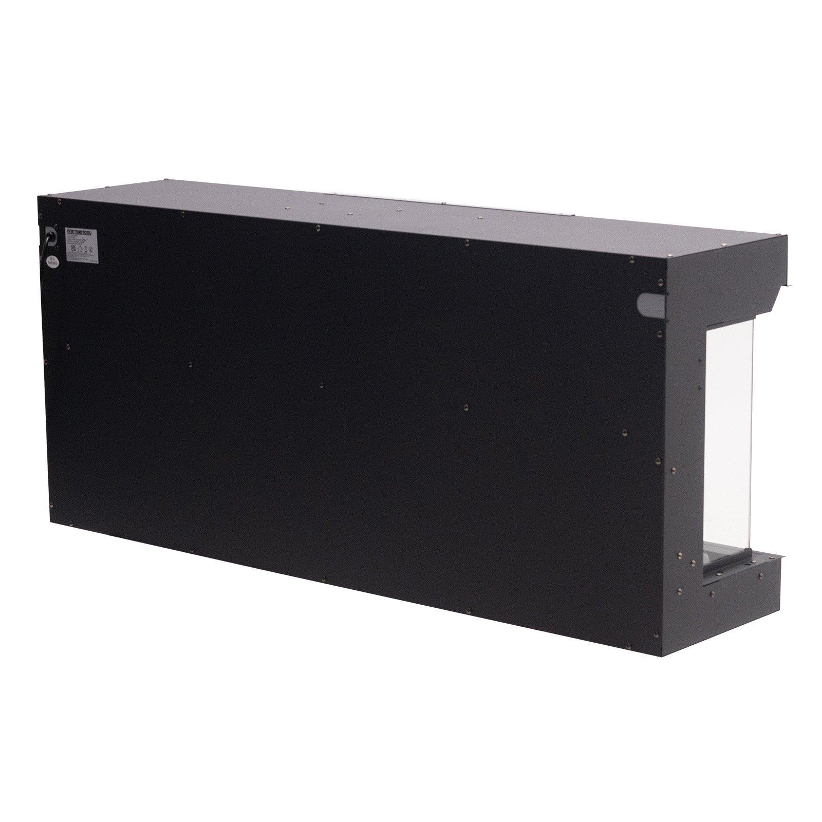 Black - Kabinet UK - 50inch 3-Sided Smart Electric Fireplace - 9