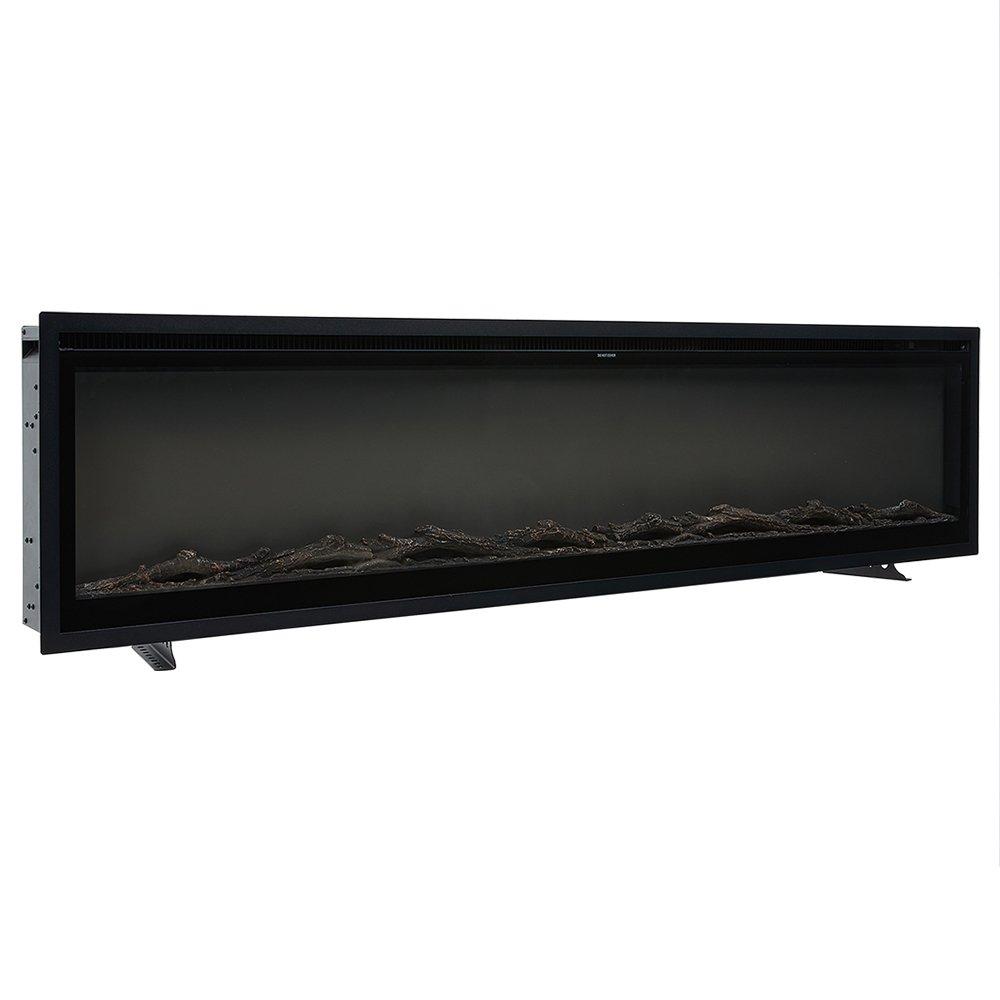 Black - Kabinet UK - 186cm Electric Fireplace with Remote Control - 4