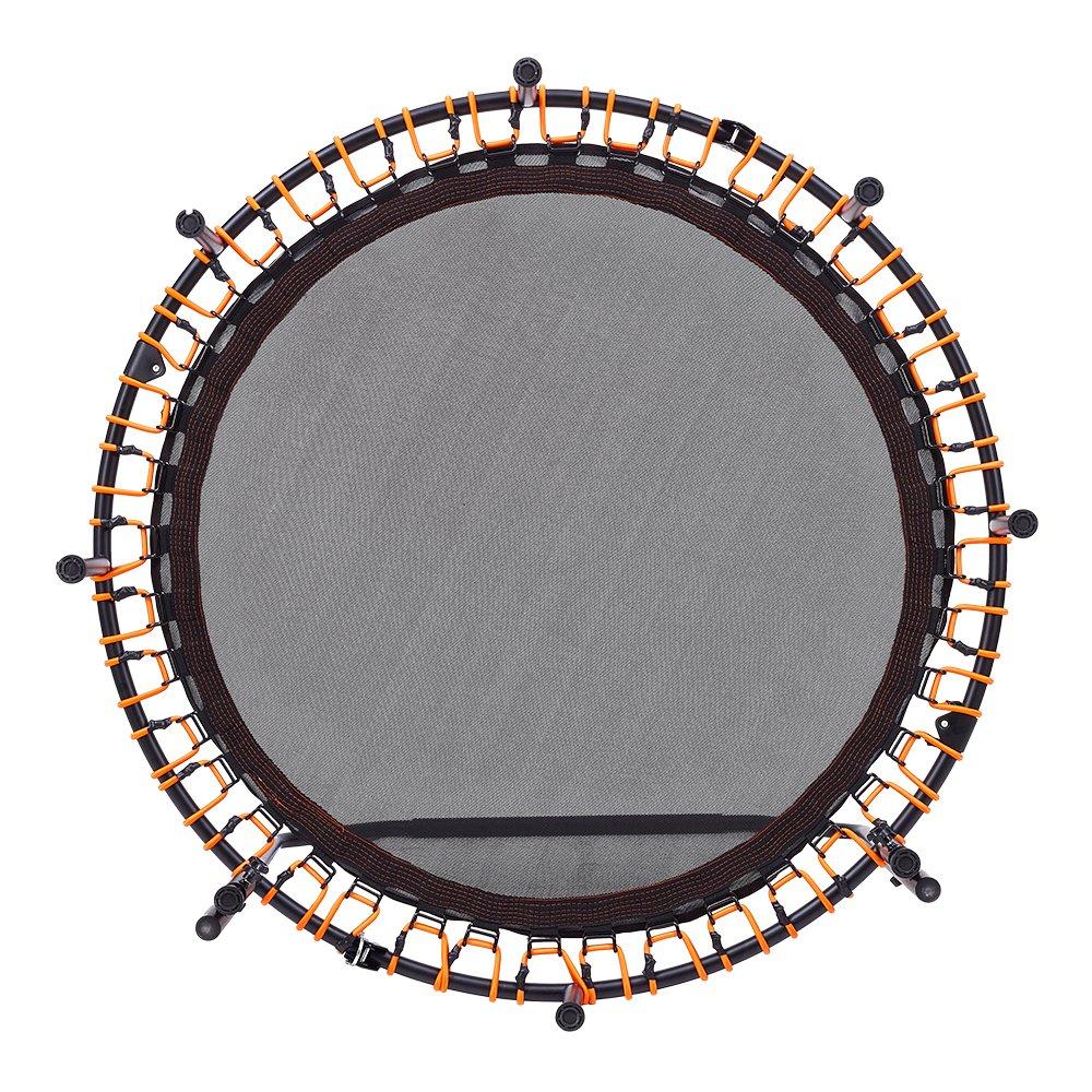 Black Orange - LIFE IDEAS SPORT - 48in Bungee Cords Foldable Round Trampoline - 7