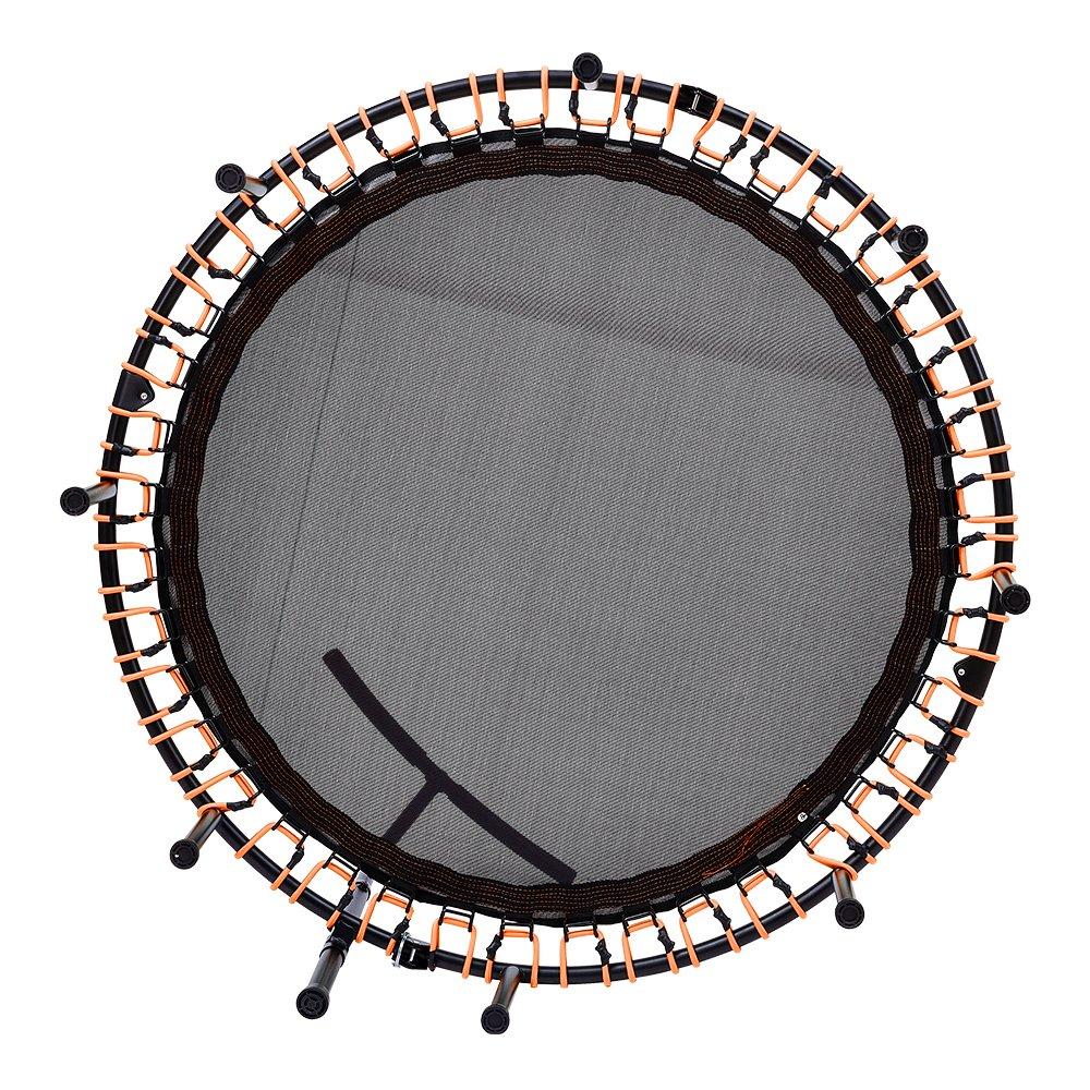 Orange - LIFE IDEAS SPORT - 48in Bungee Cords Foldable Round Trampoline - 7