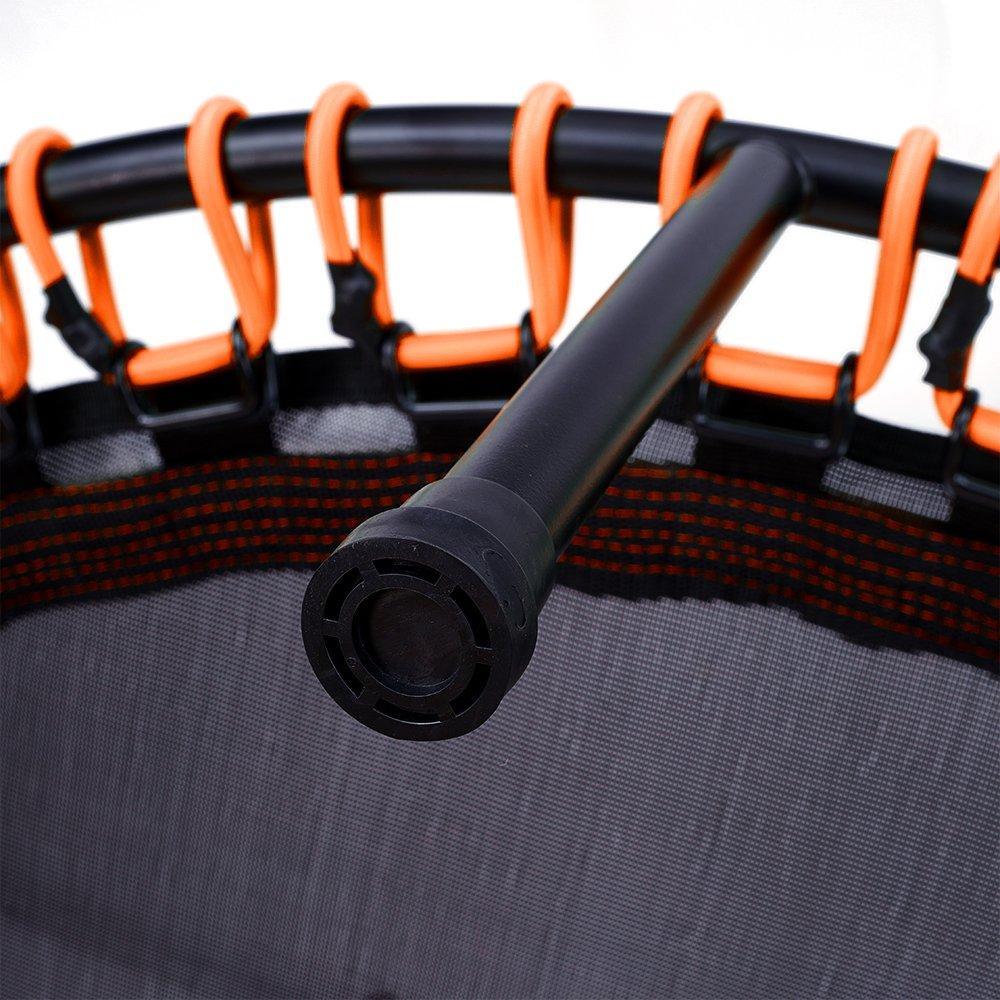 Orange - LIFE IDEAS SPORT - 48in Bungee Cords Foldable Round Trampoline - 10