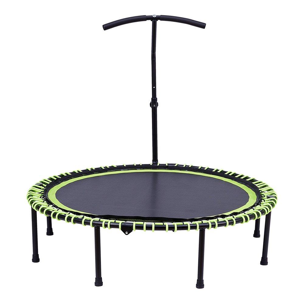 Green - LIFE IDEAS SPORT - 48in Bungee Cords Foldable Round Trampoline - 4