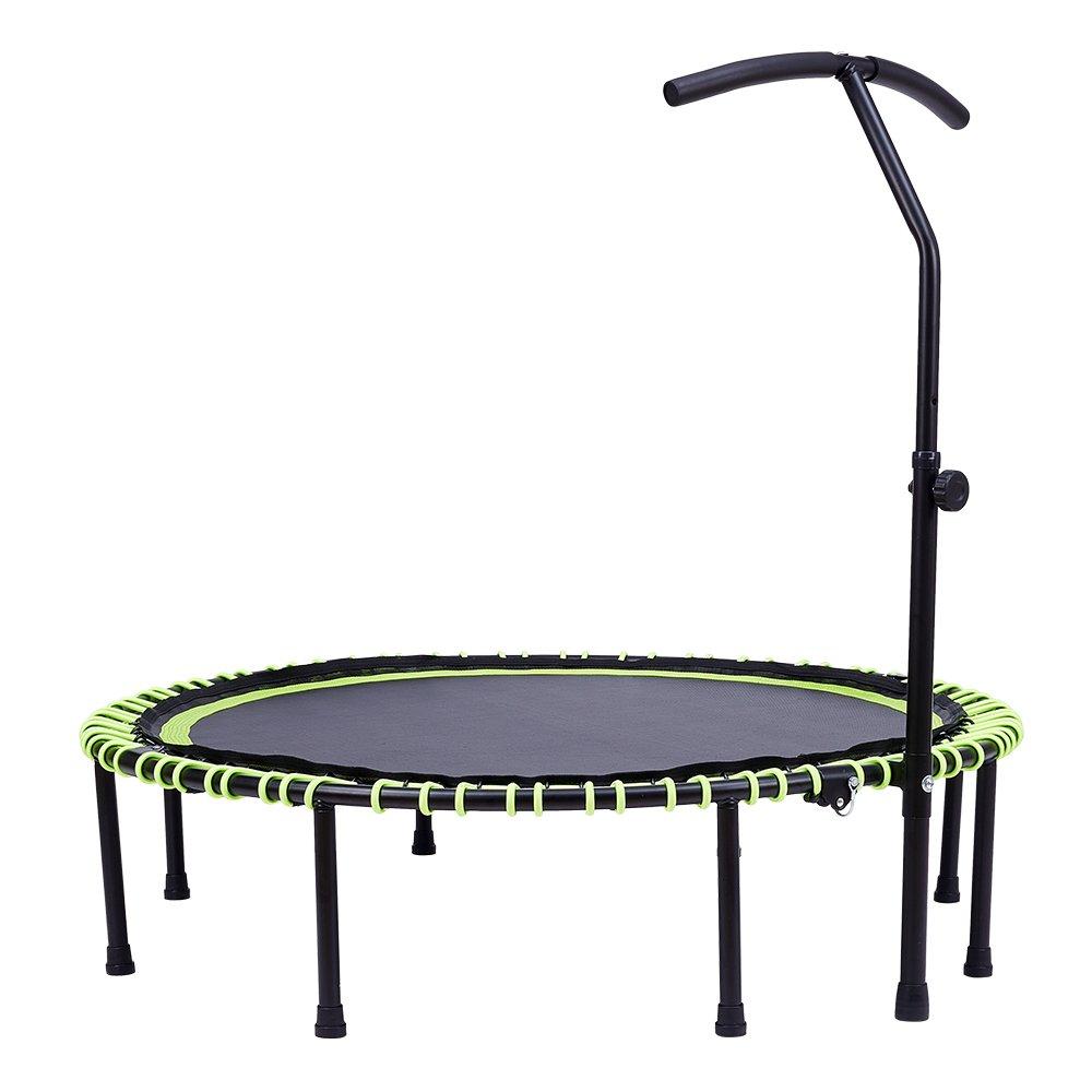 Green - LIFE IDEAS SPORT - 48in Bungee Cords Foldable Round Trampoline - 5