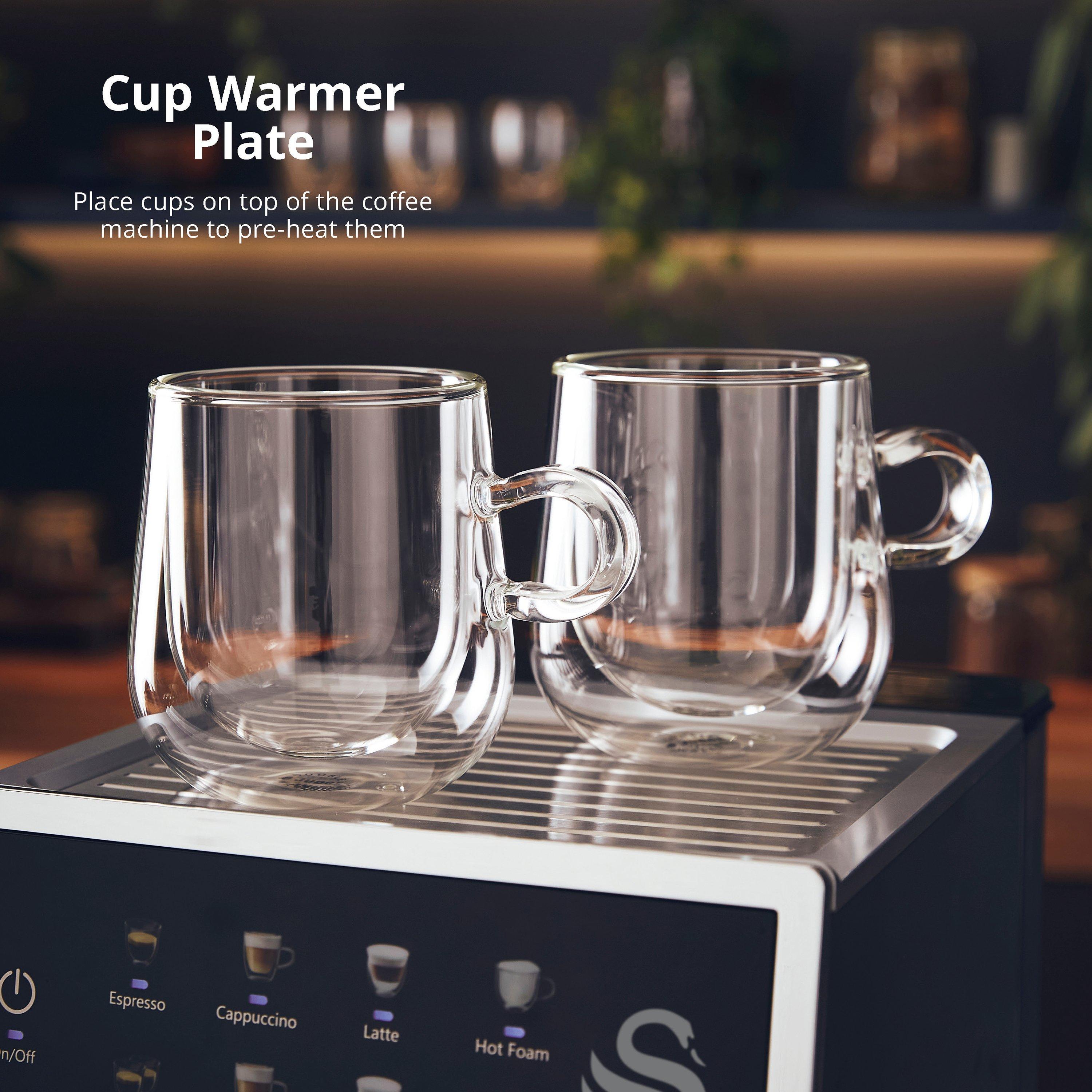 Stainless Steel - Swan - Digital Espresso Coffee Machine inc Automatic Milk - 10