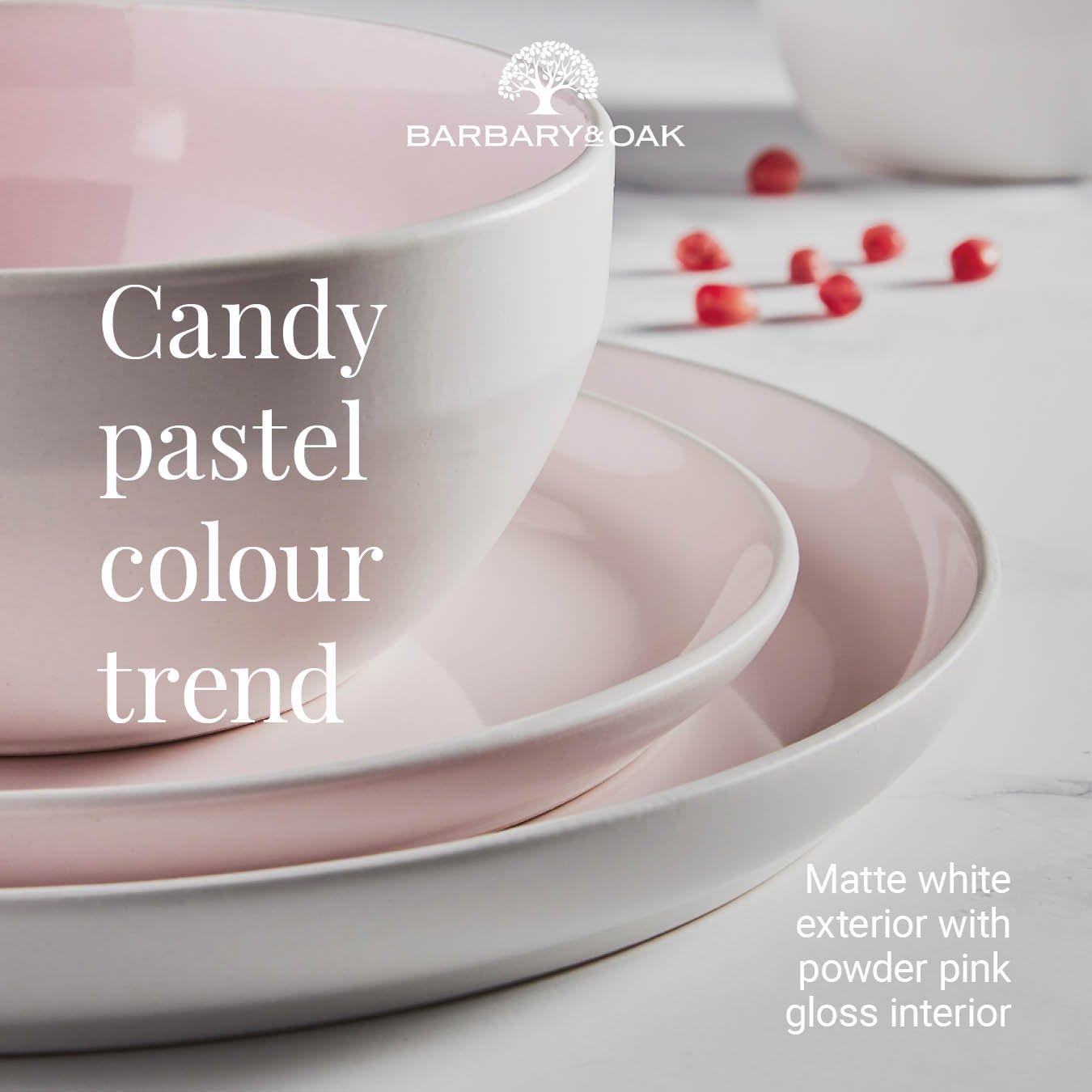 Pink - Barbary And Oak - Oslo 16 Piece Dinnerware Set - 3
