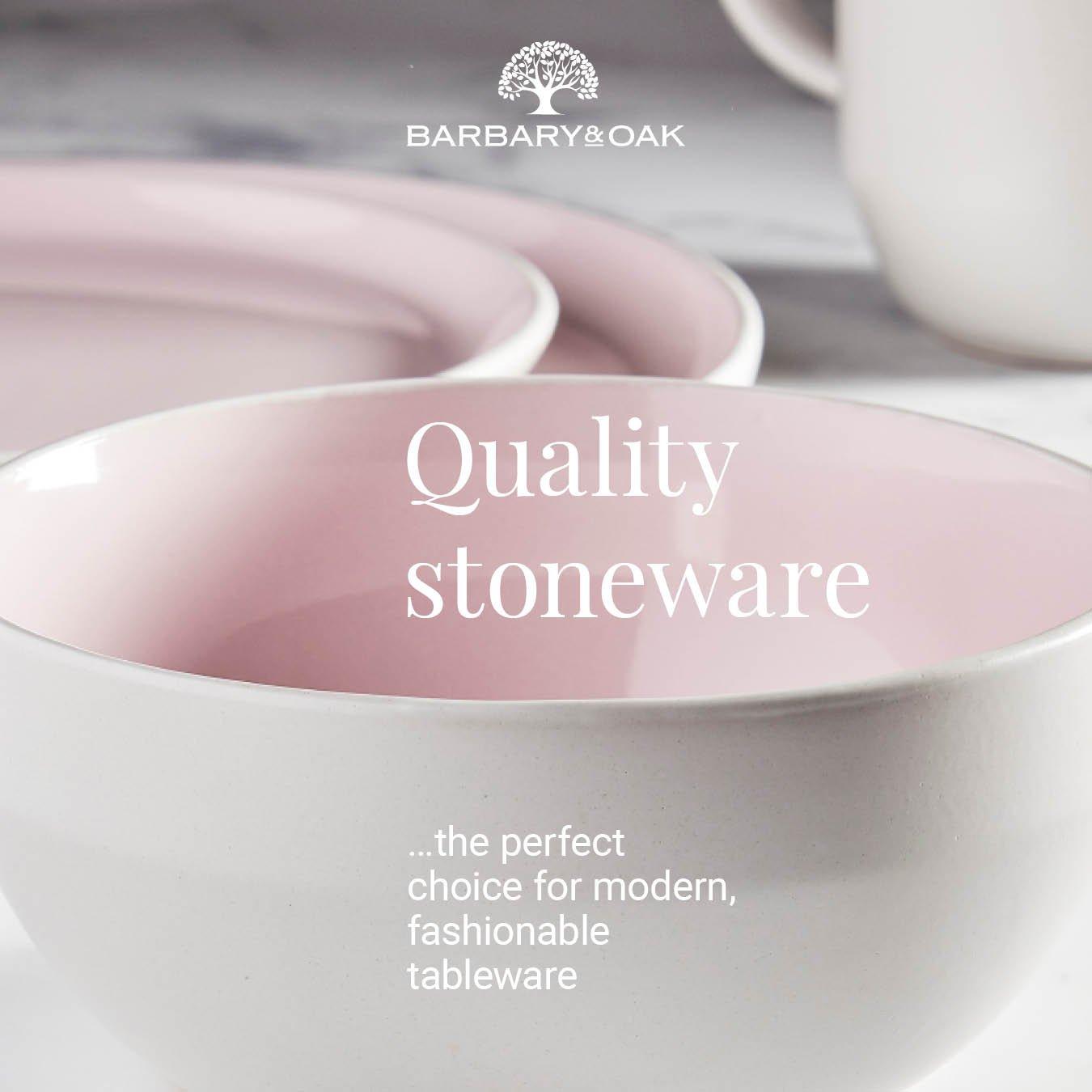 Pink - Barbary And Oak - Oslo 16 Piece Dinnerware Set - 5