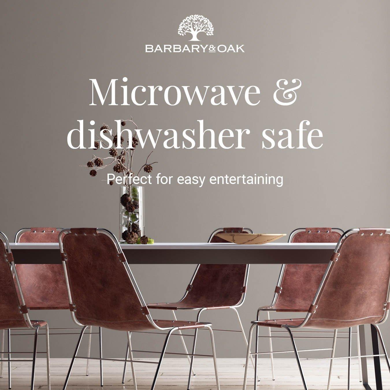 Black - Barbary And Oak - Cascade 16 Piece Dinnerware Set - 6