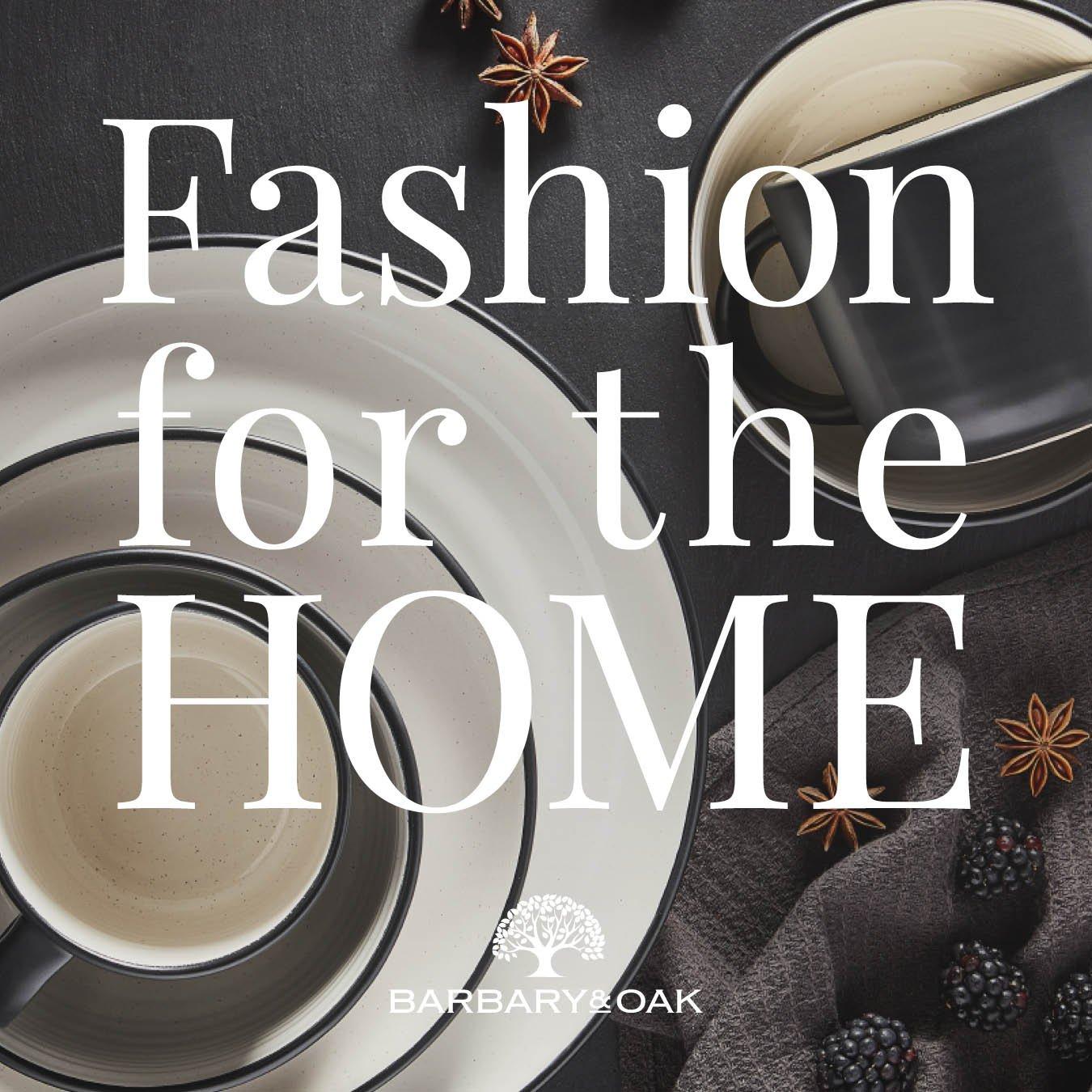 Black - Barbary And Oak - Cascade 16 Piece Dinnerware Set - 7