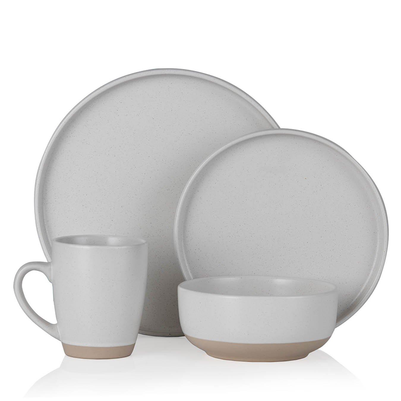 Barbary And Oak  Avena 16 Piece Dinnerware Set - White - Medium