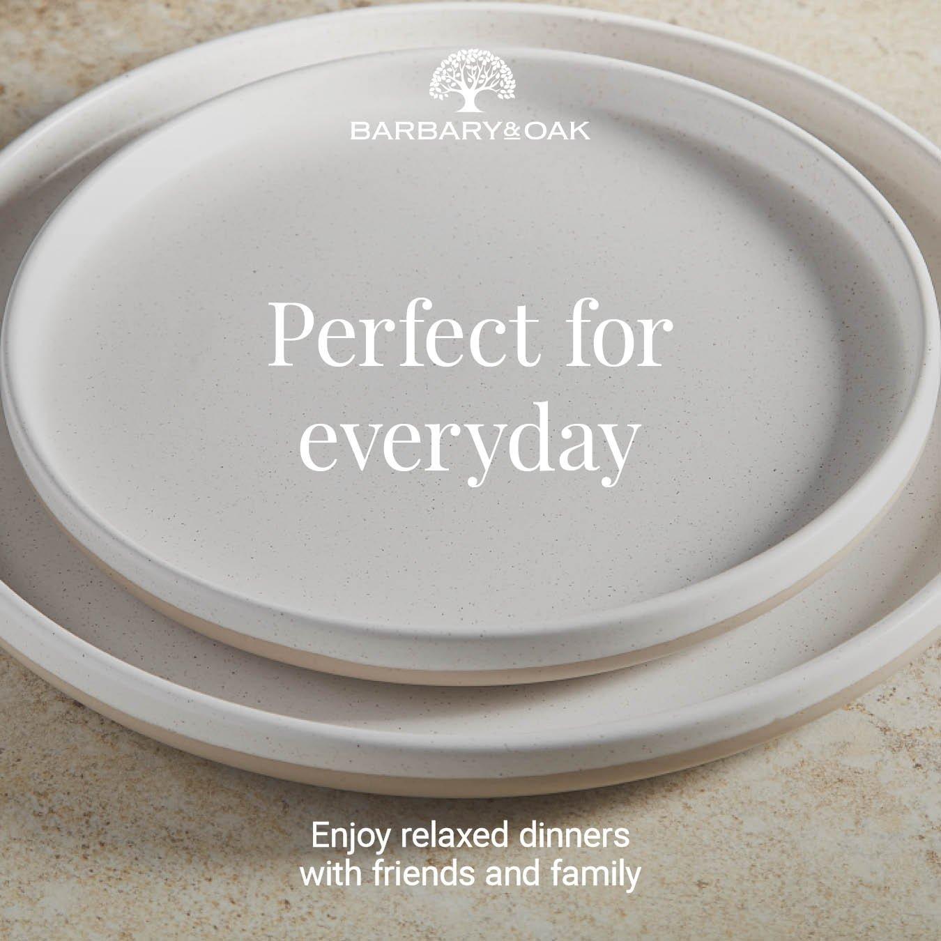 White - Barbary And Oak - Avena 16 Piece Dinnerware Set - 4