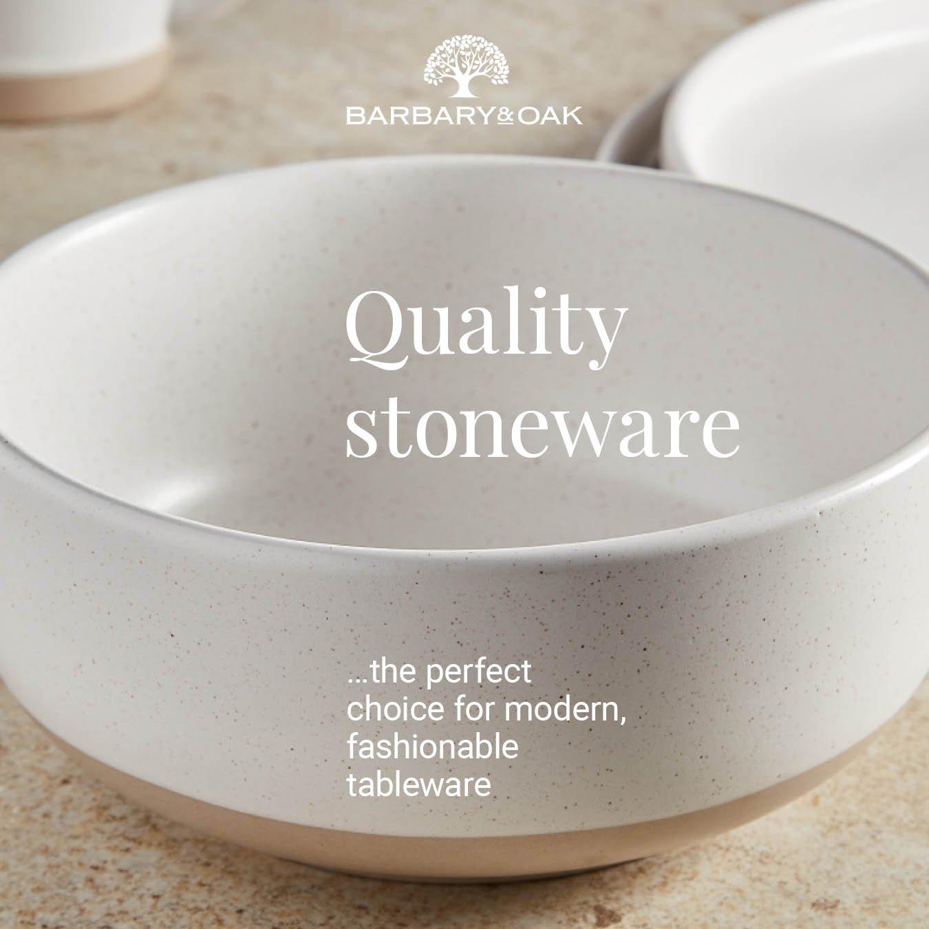 White - Barbary And Oak - Avena 16 Piece Dinnerware Set - 5