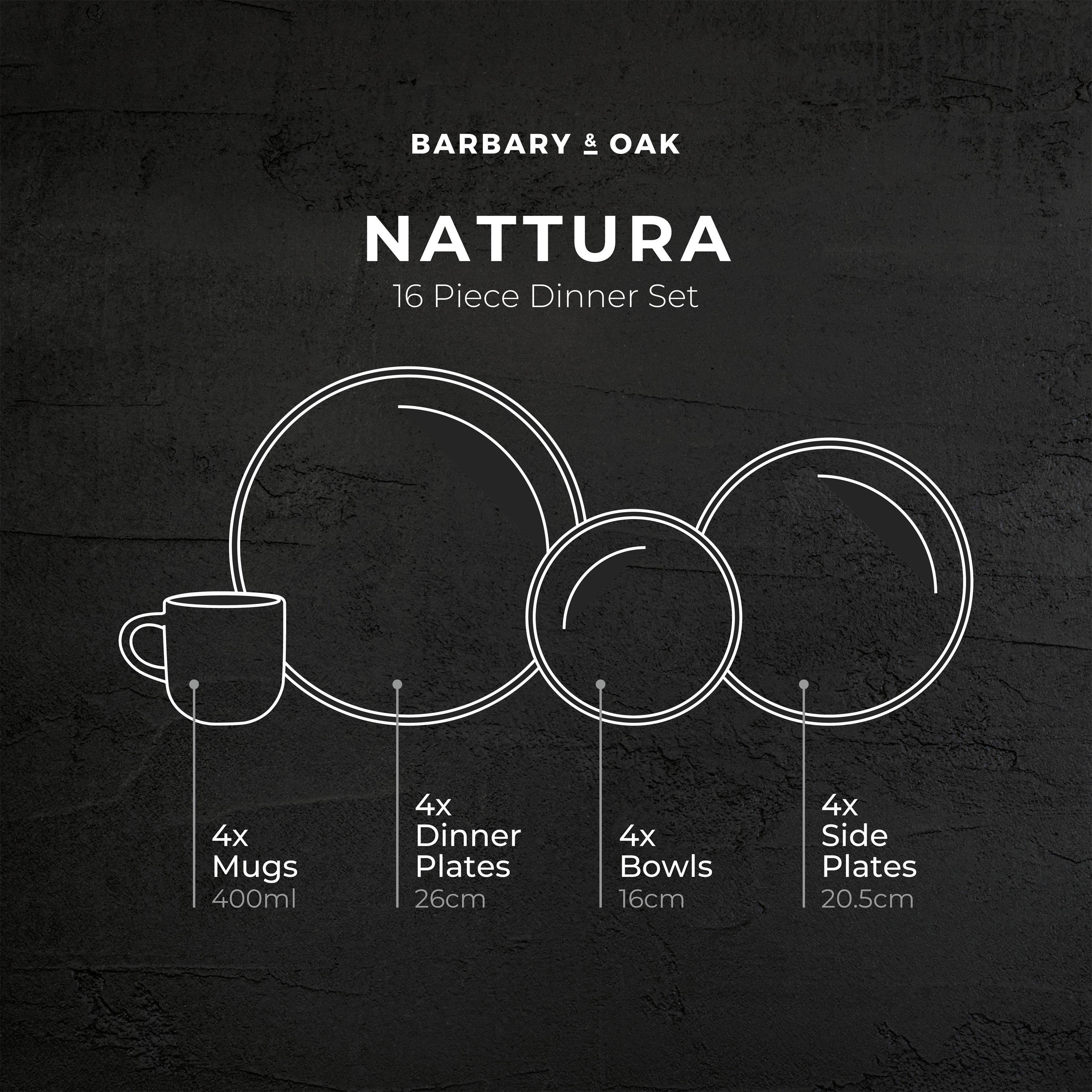 Beige - Barbary And Oak - Nattura 16 Piece Dinner Set Cashmere - 6