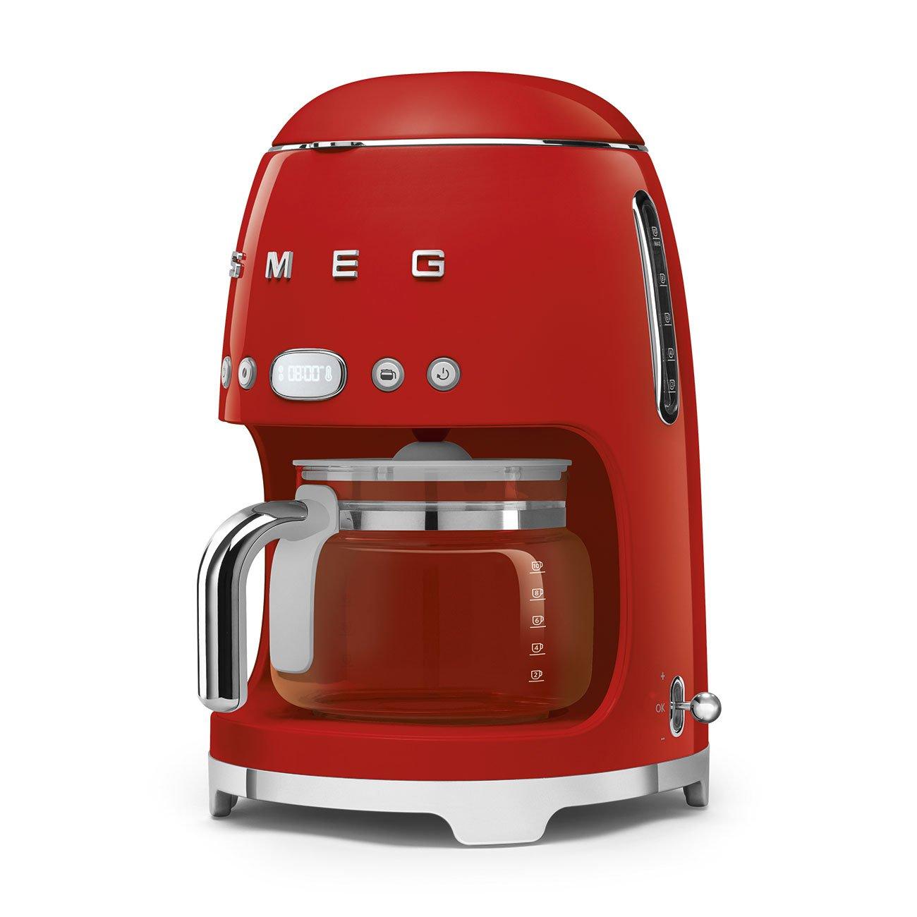 Red - Smeg - 50s Style 10 Cup Drip Coffee Machine - 2