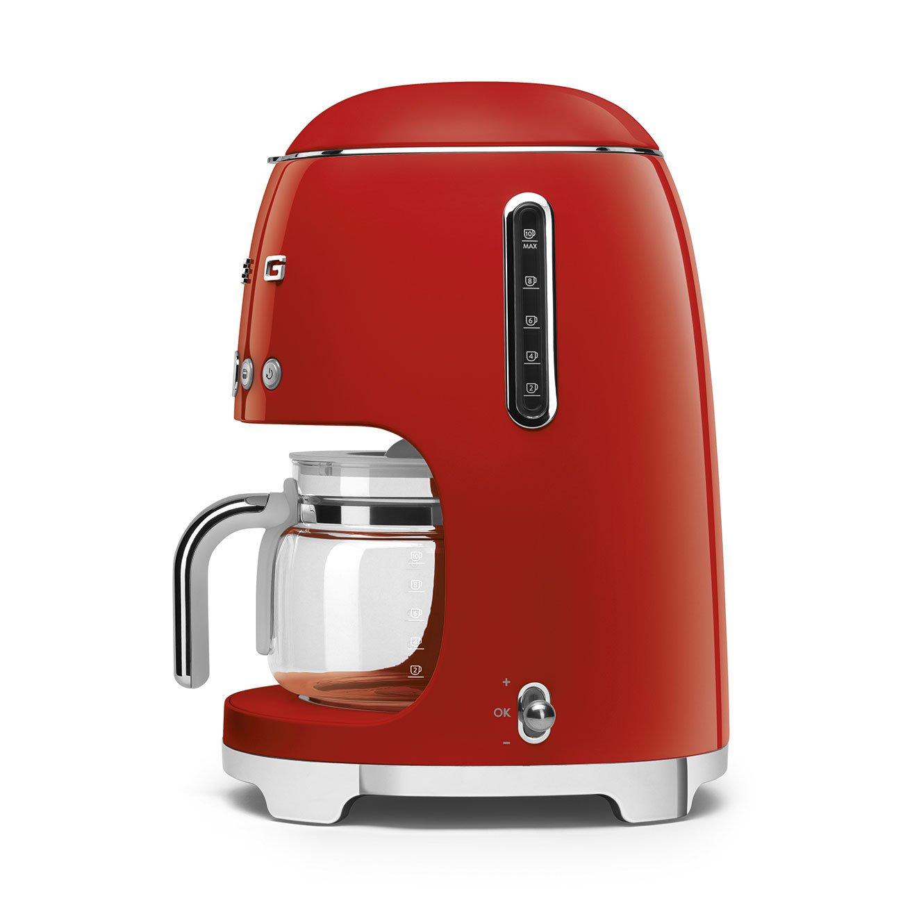 Red - Smeg - 50s Style 10 Cup Drip Coffee Machine - 4