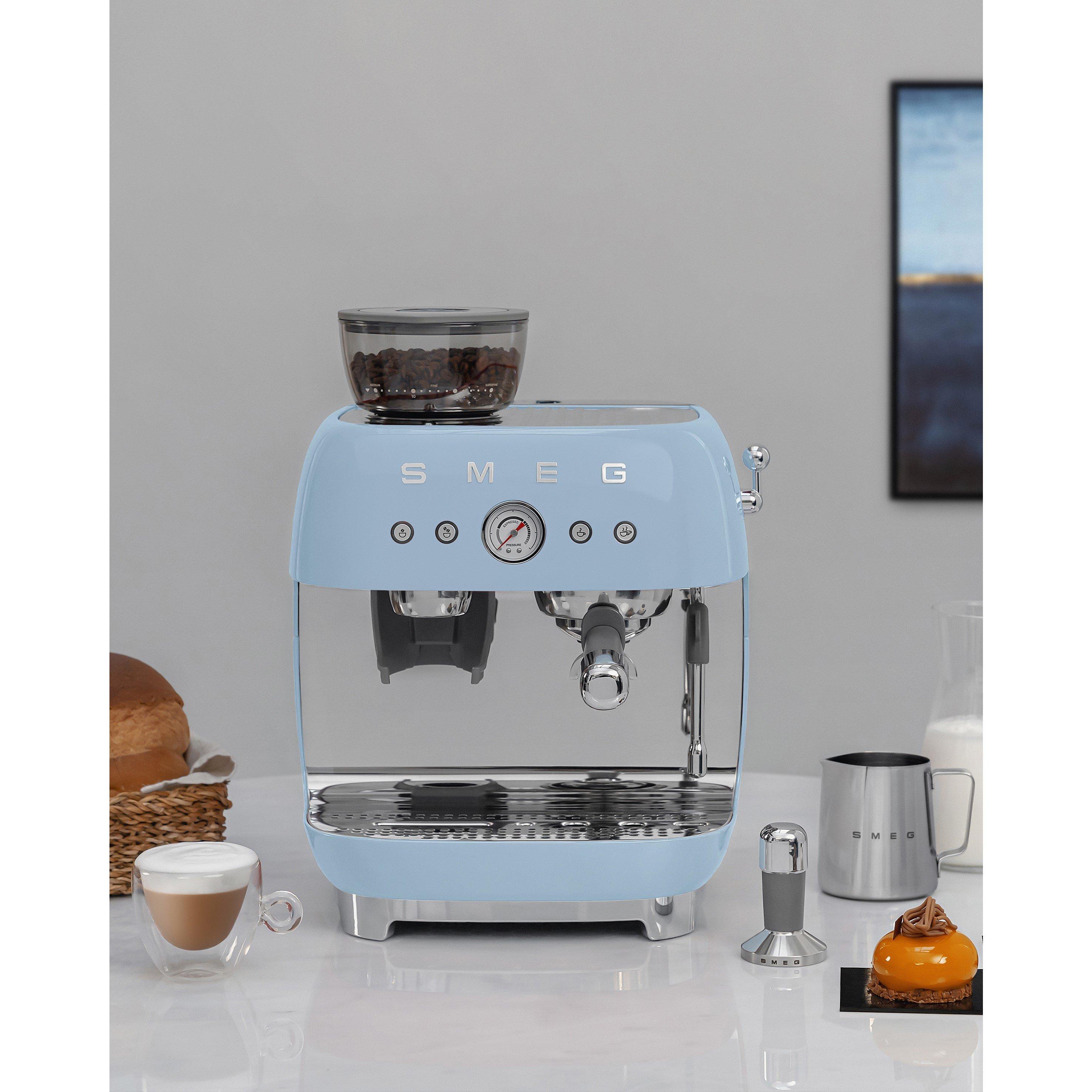 None - Smeg - 50s Style Espresso Coffee Machine with Grinder - 7