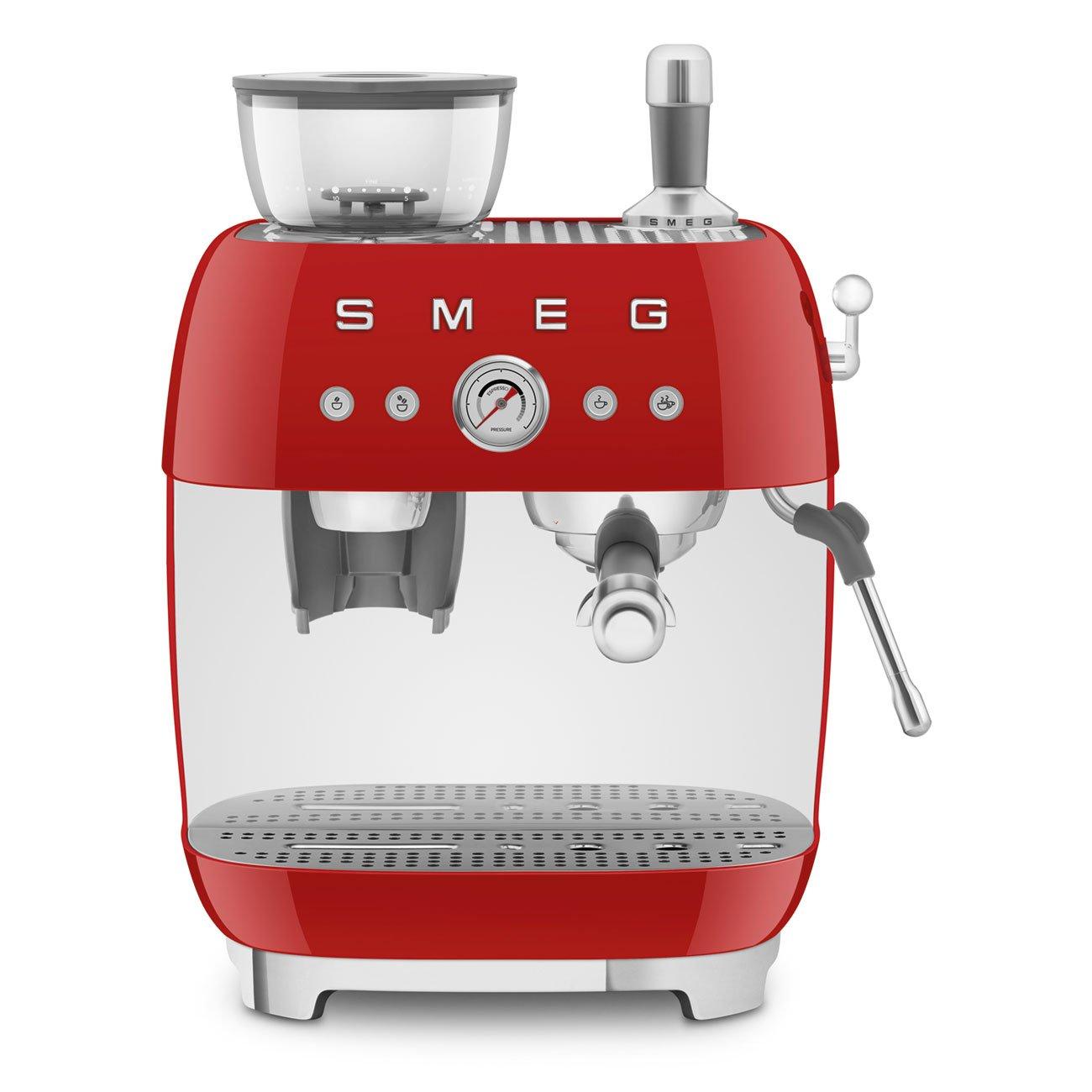 None - Smeg - 50s Style Espresso Coffee Machine with Grinder - 1
