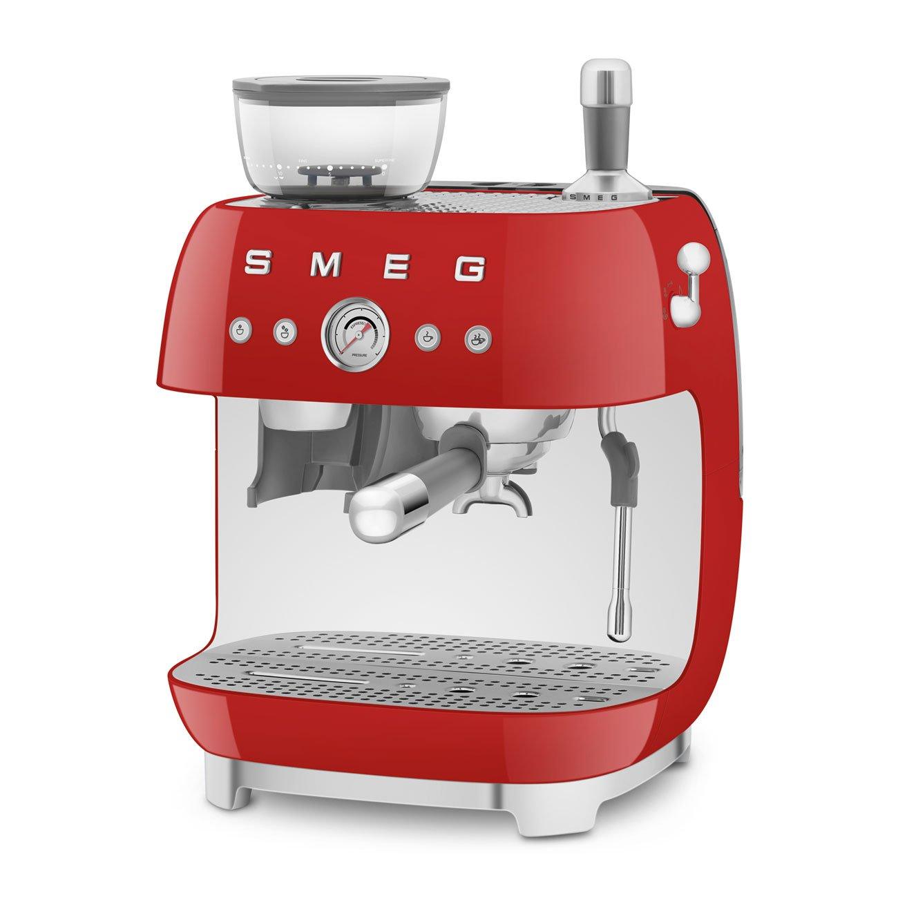 None - Smeg - 50s Style Espresso Coffee Machine with Grinder - 2