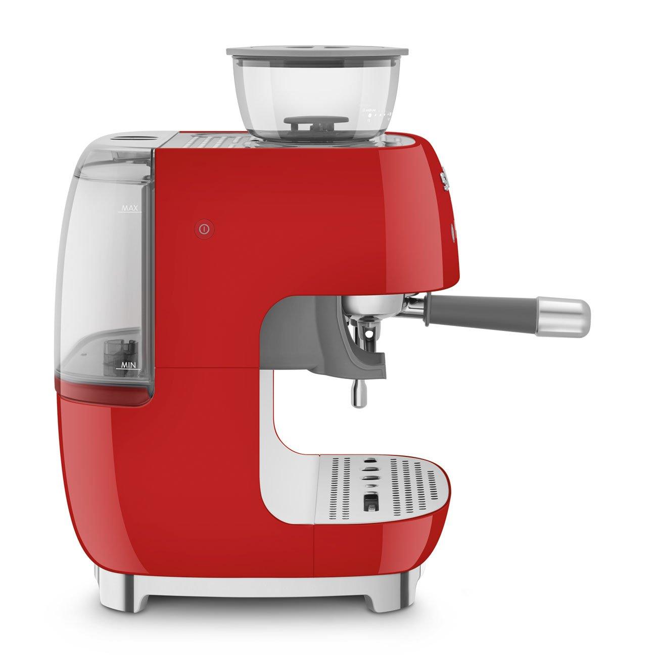 None - Smeg - 50s Style Espresso Coffee Machine with Grinder - 3
